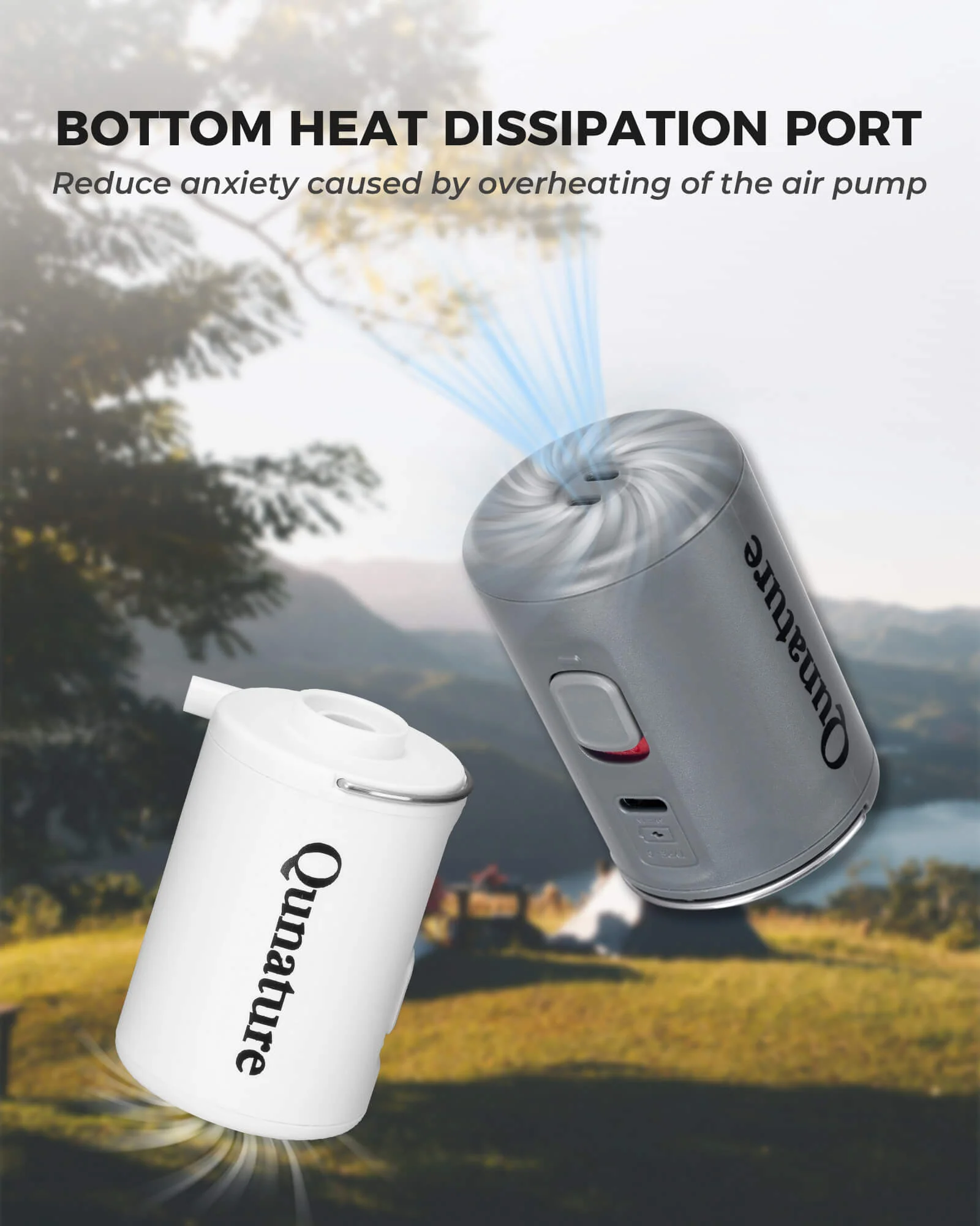 2-in-1 Air Pump 800mAh USB-Rechargeable for Outdoor Gear - Image 15