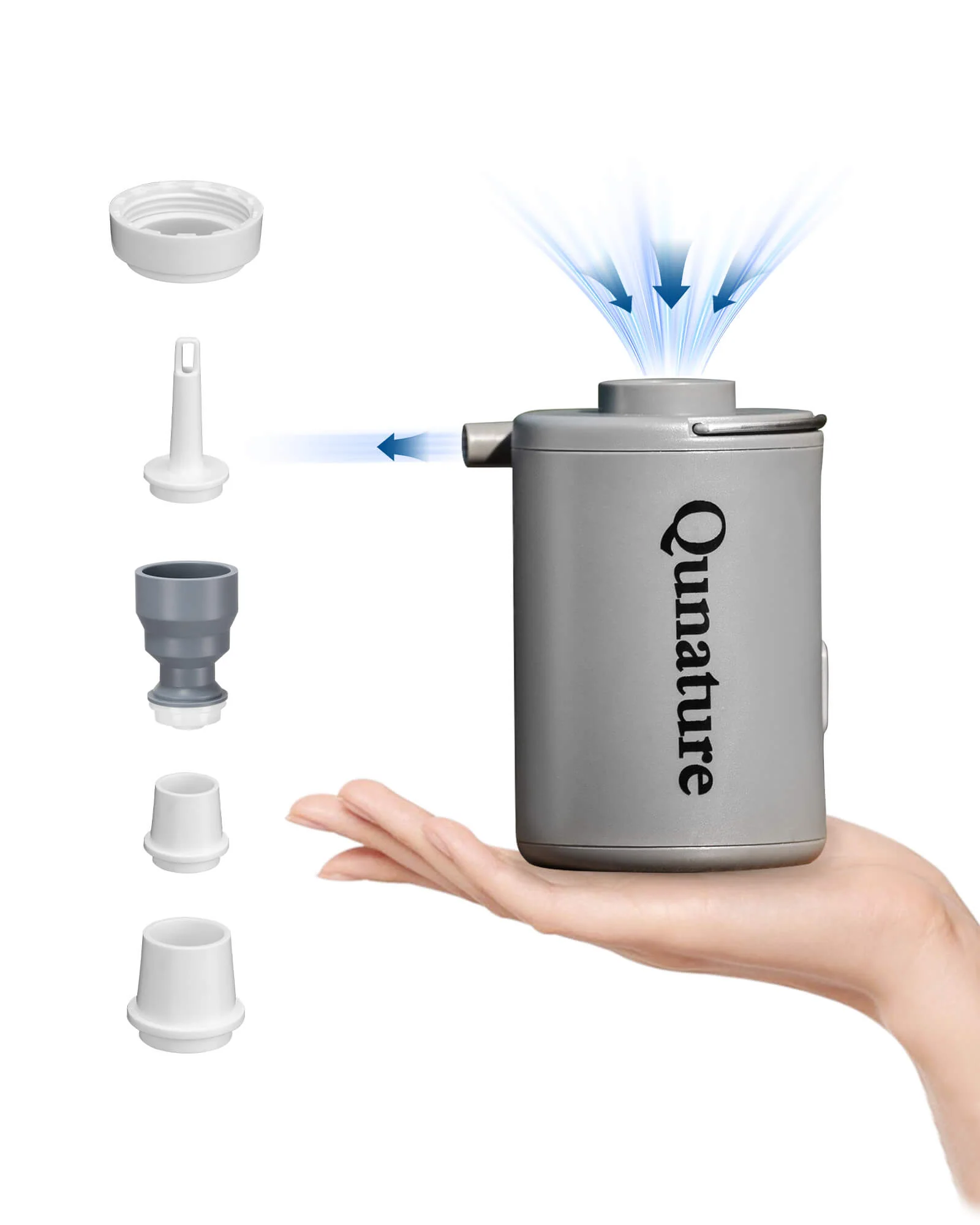 2-in-1 Air Pump 800mAh USB-Rechargeable for Outdoor Gear - Image 2