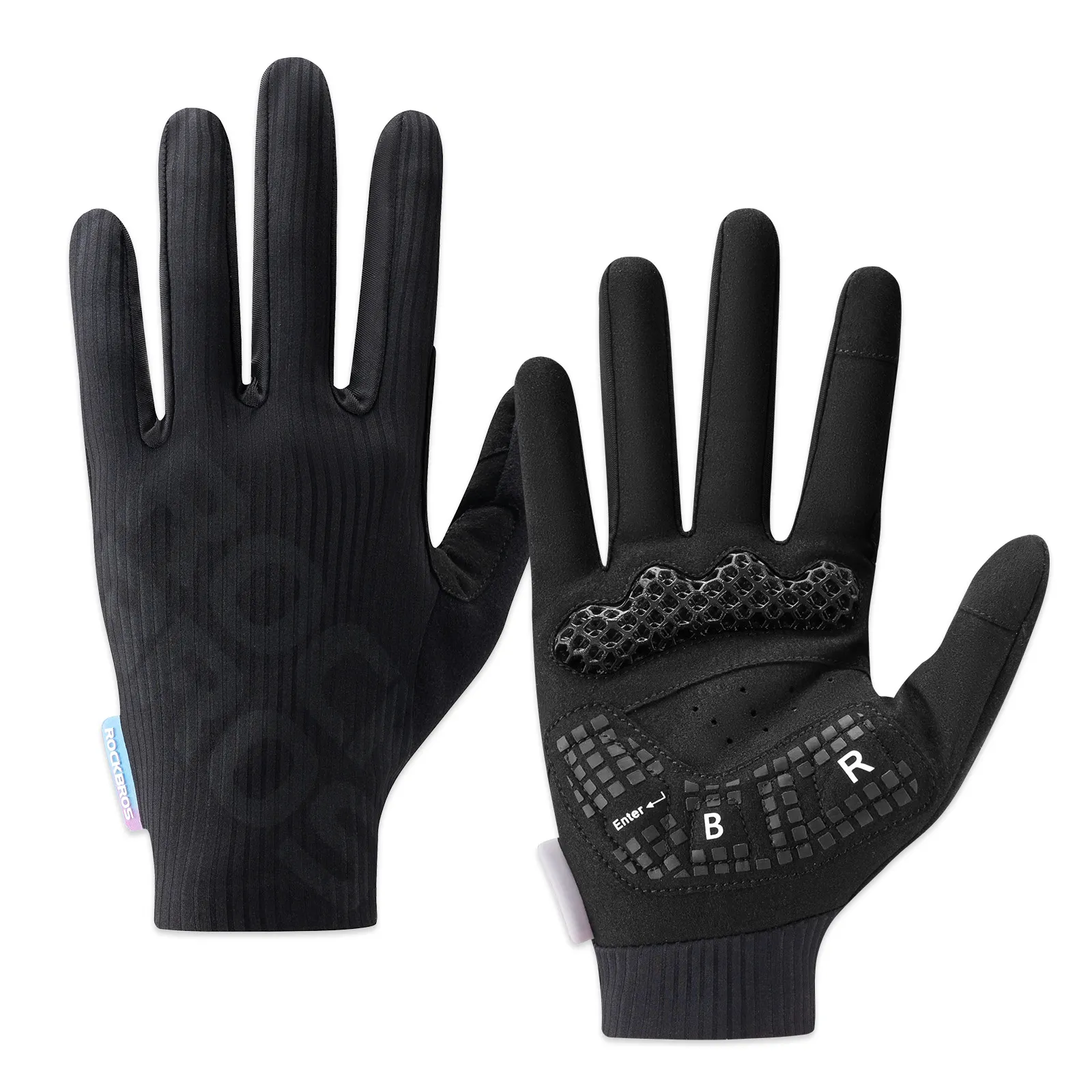 3D Full Finger Cycling Gloves Touchscreen Breathable S405