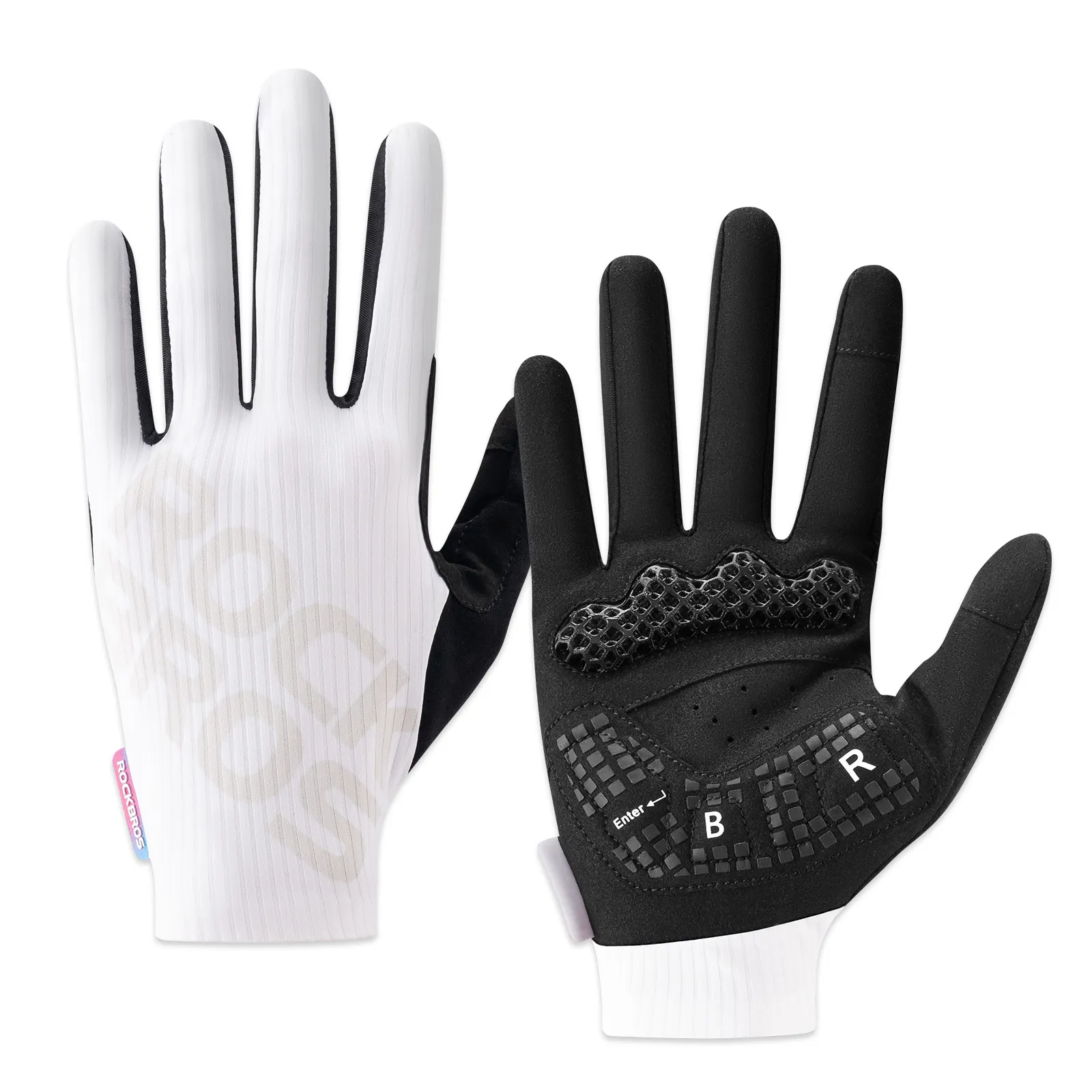 3D Full Finger Cycling Gloves Touchscreen Breathable S405 - Image 9