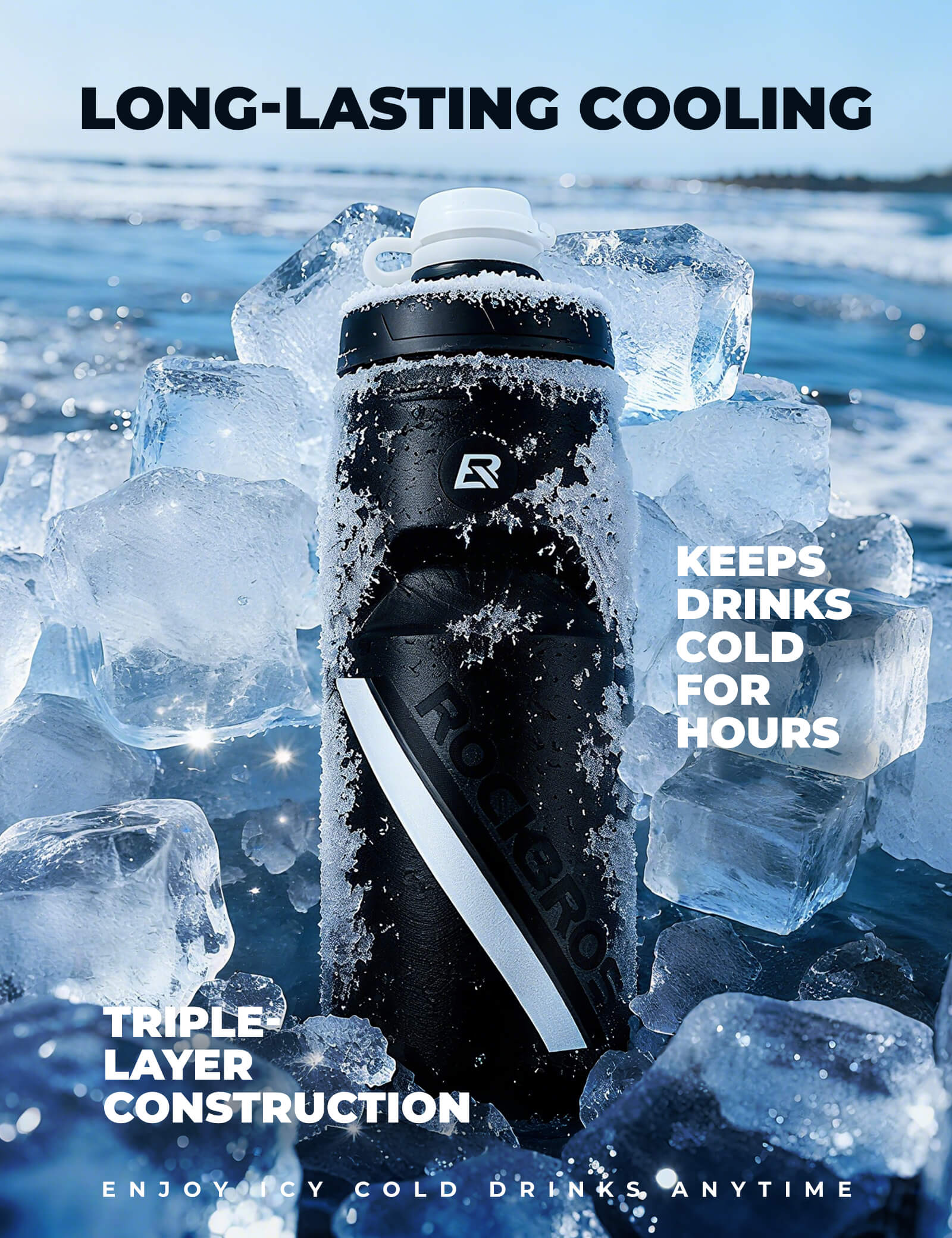ActiveCool Sports Water Bottle 620ml - Image 2
