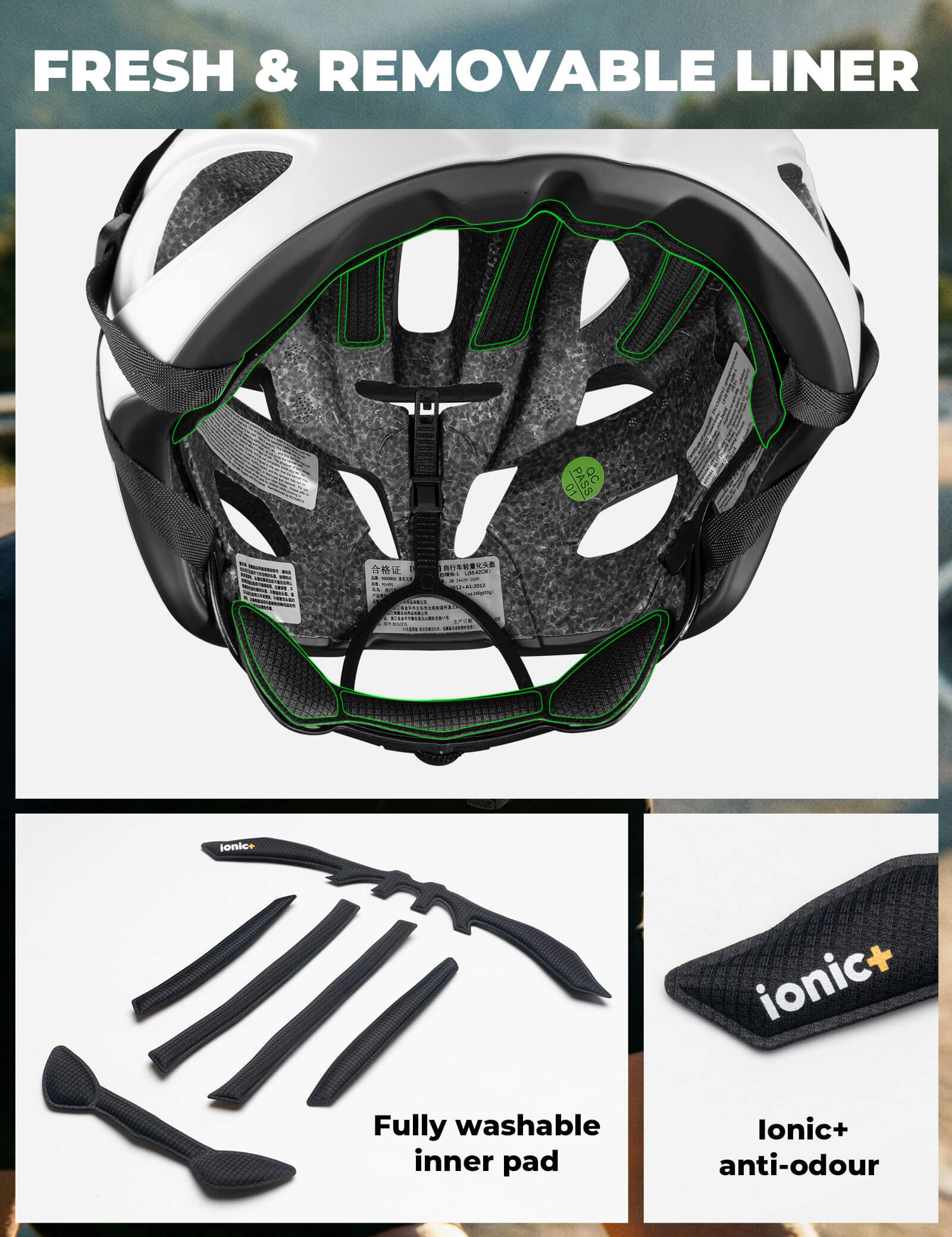 Adult Bike Helmet In-Mold LK-66 - Image 6