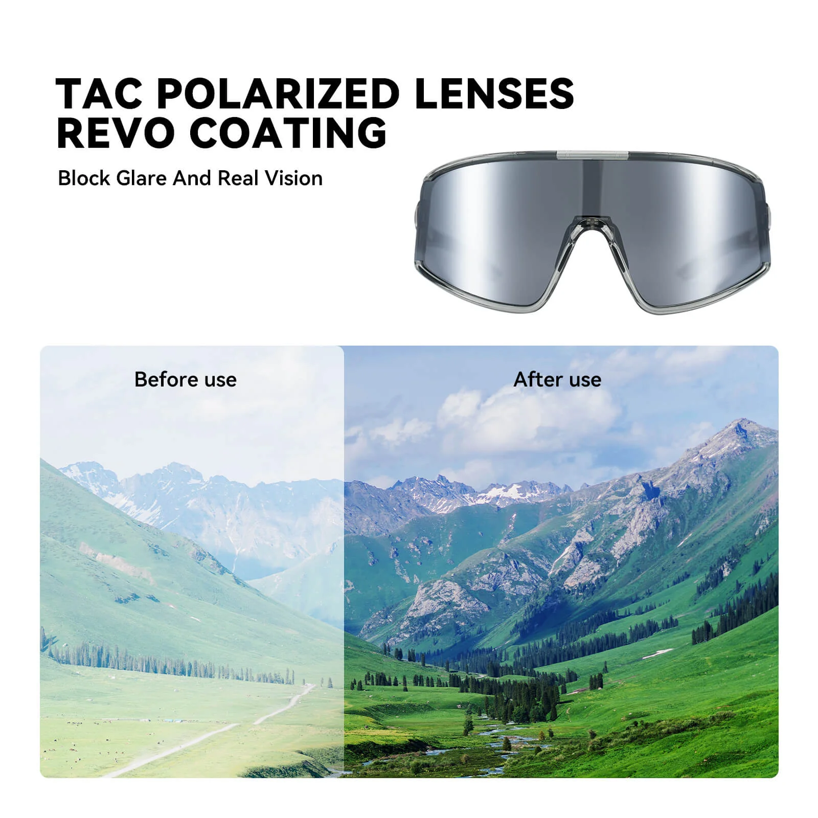 AeroSight Polarised Cycling Glasses UV400 - Image 3