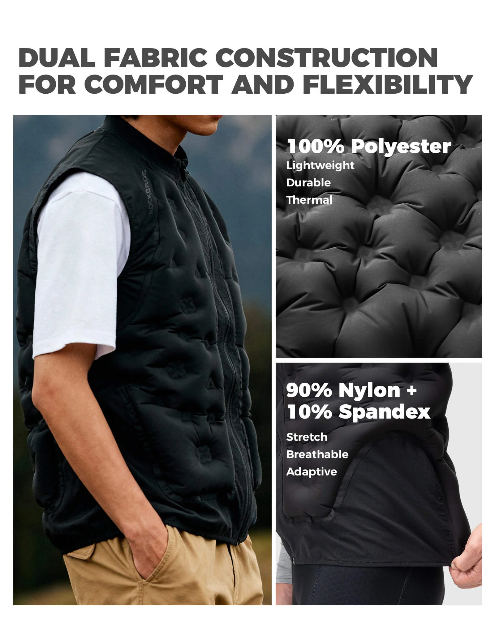 All-Weather Inflatable Vest Smart Temperature Regulating Unisex - Image 5