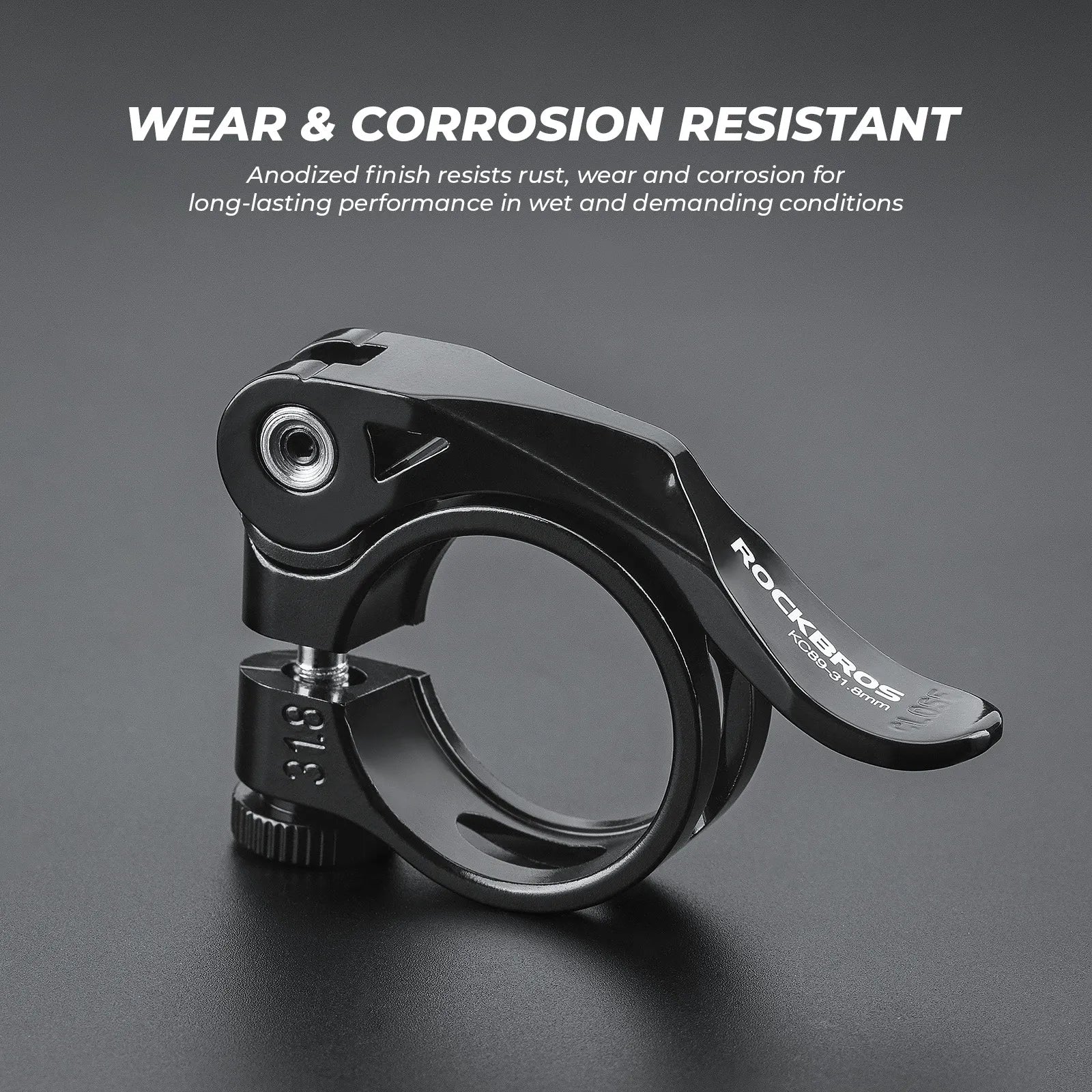 Alloy Bike Seatpost Clamp Universal Quick Release - Image 6
