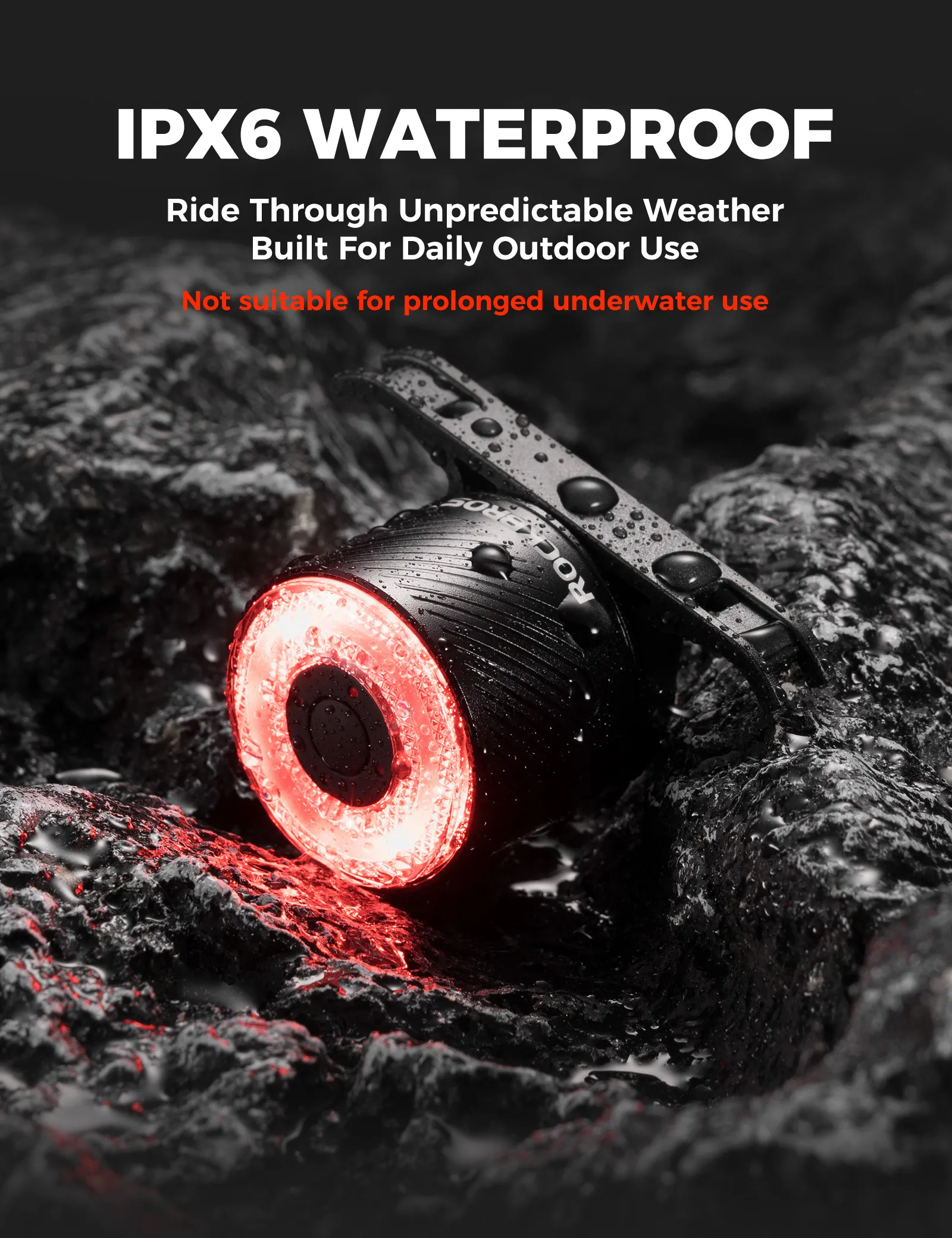 Aluminium Bike Tail Light Smart Vibration Sensor Q1 Ultra - Image 6