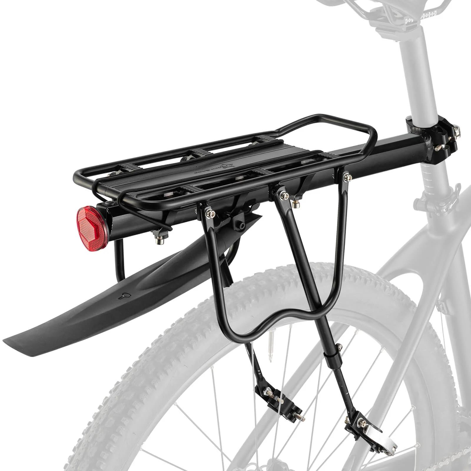 Aluminum Alloy Rear Bike Rack with Fender Quick Release