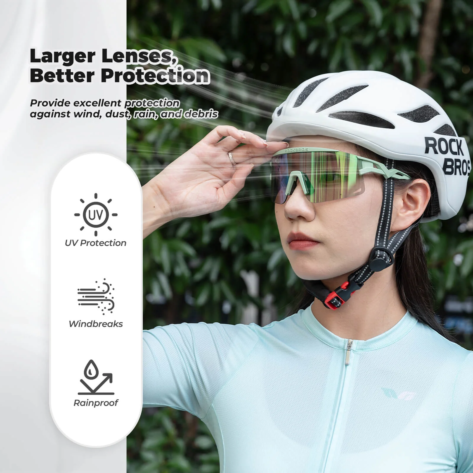 Anti-Fog Photochromic Cycling Sunglasses UV400 All-Day Riding SP337 - Image 4