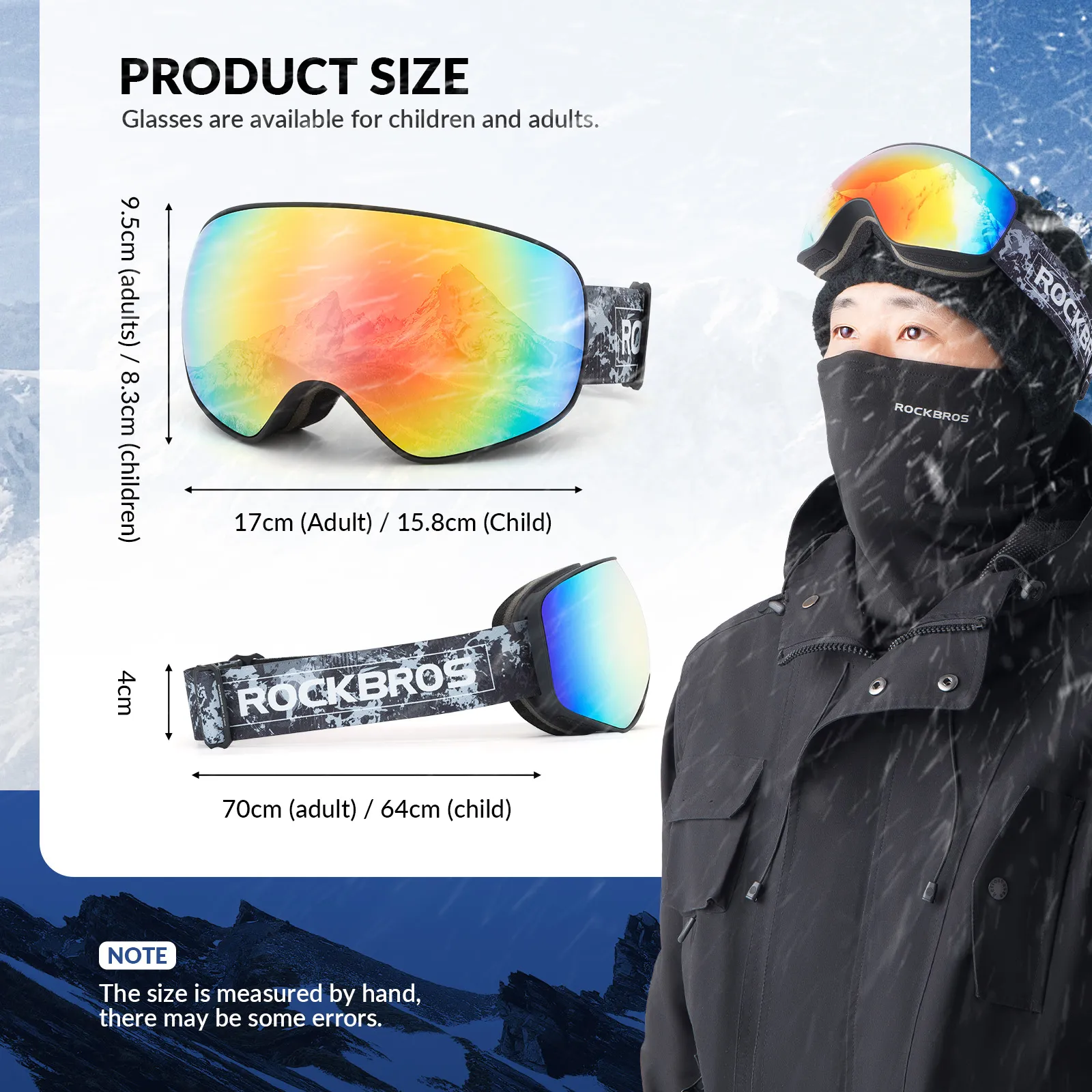 Anti-Fog Ski Goggles with Double Lens Family Edition - Image 5