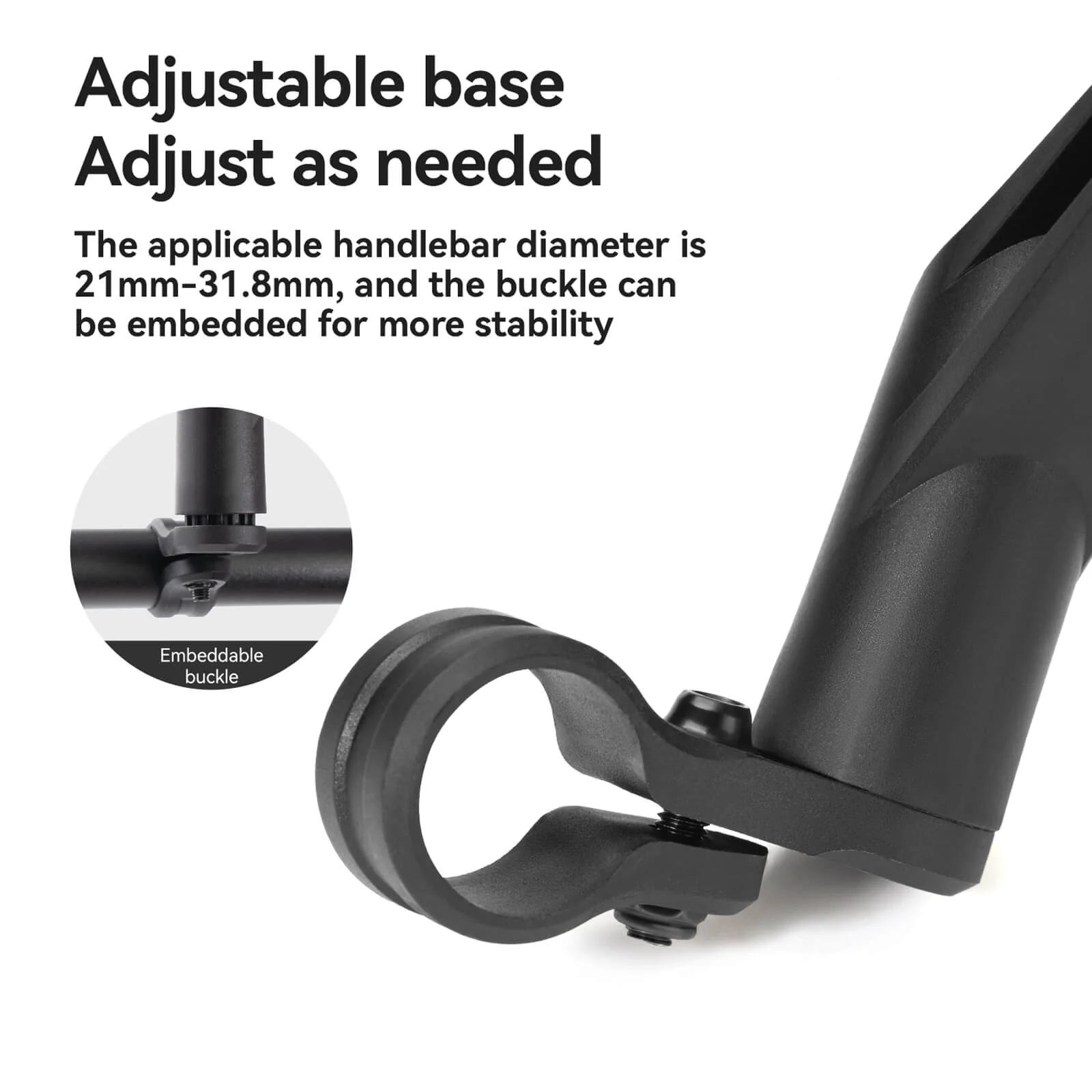 Anti-Glare Bike Mirror with Panoramic Safety Visibility Durable Nylon - Image 3