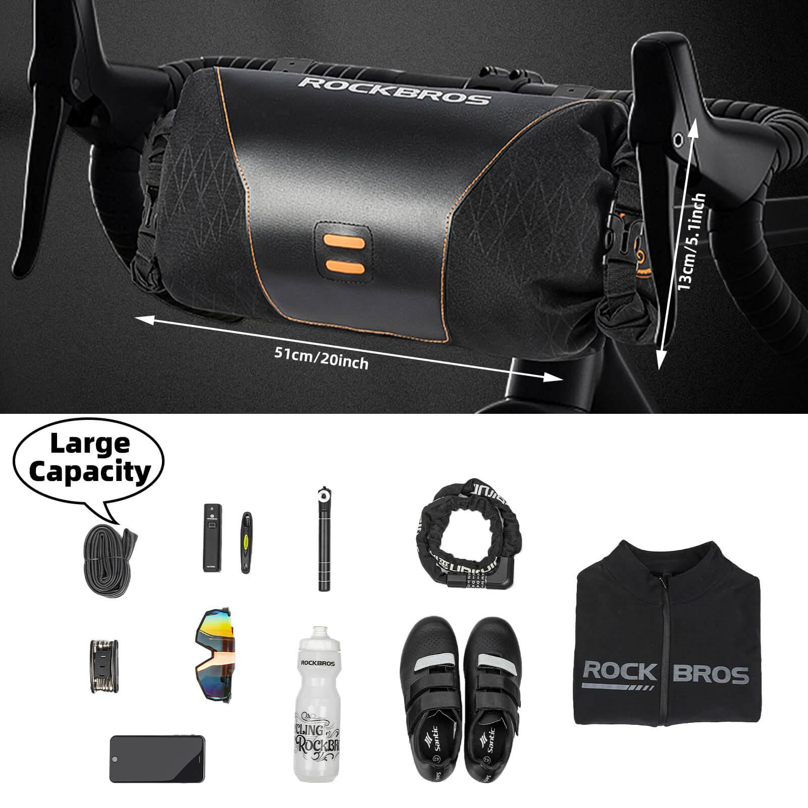AquaGuard Dual-Access Waterproof Bike Handlebar Bag 2L - Image 3