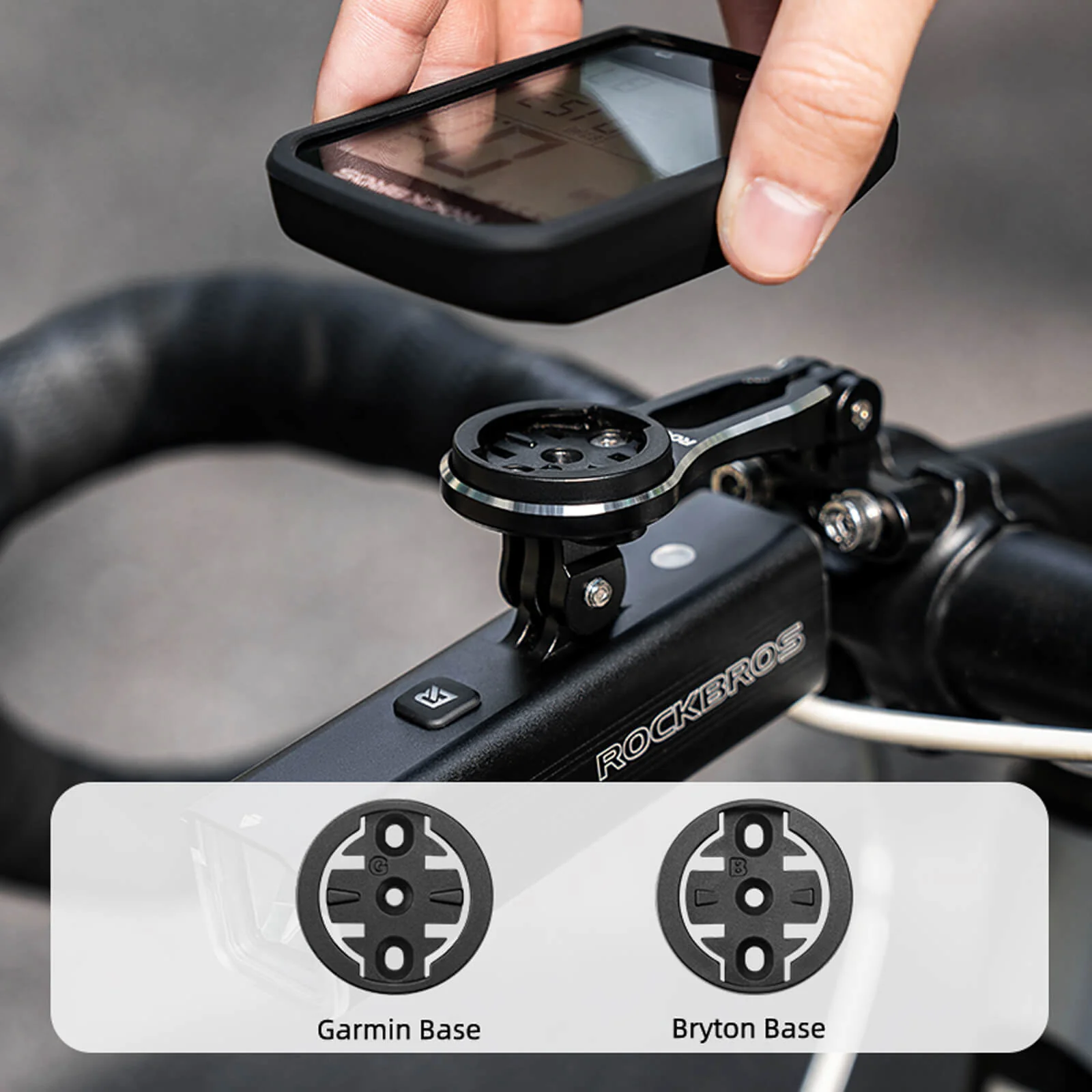 Bike Extension Mount Out-Front Aluminum Integrated Computer and Light Holder - Image 3