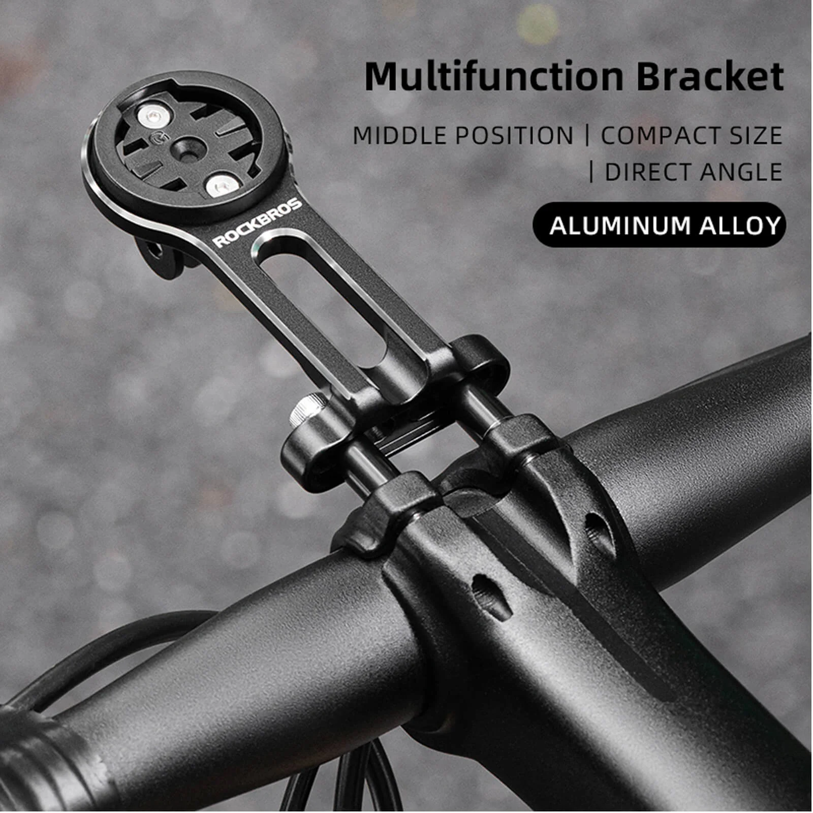 Bike Extension Mount Out-Front Aluminum Integrated Computer and Light Holder - Image 4