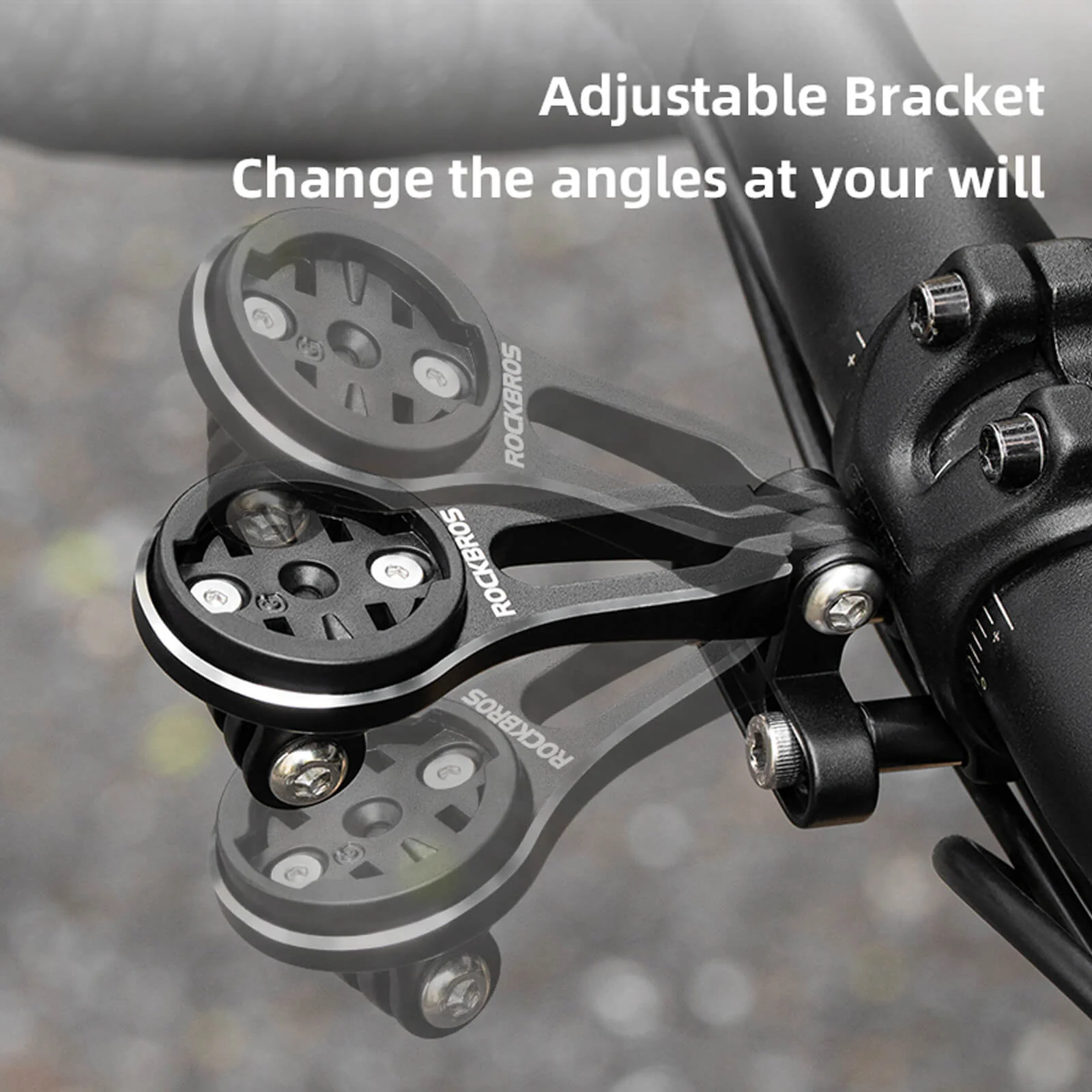 Bike Extension Mount Out-Front Aluminum Integrated Computer and Light Holder - Image 5