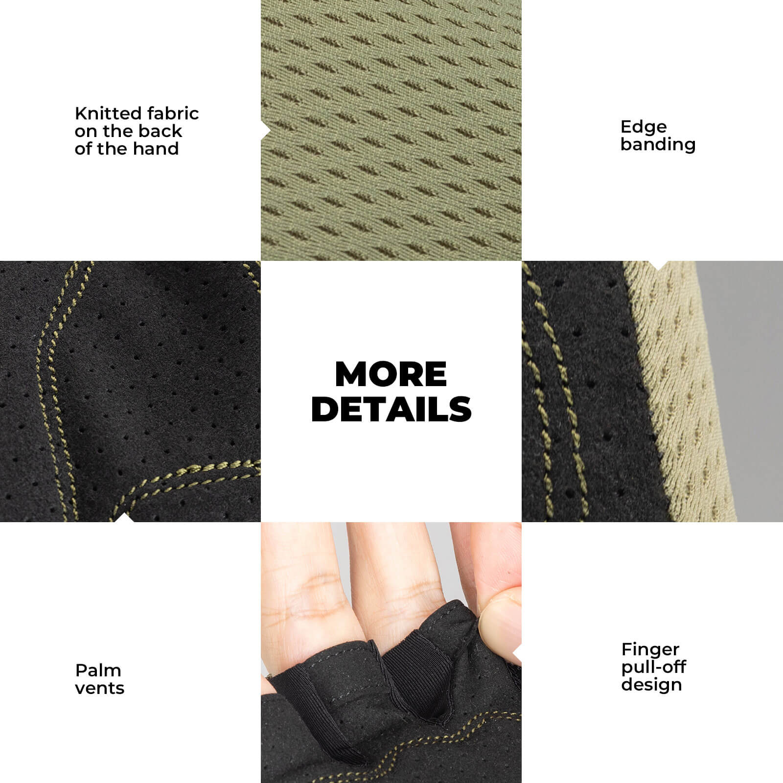 Breathable Half Finger Cycling Gloves S360 - Image 5