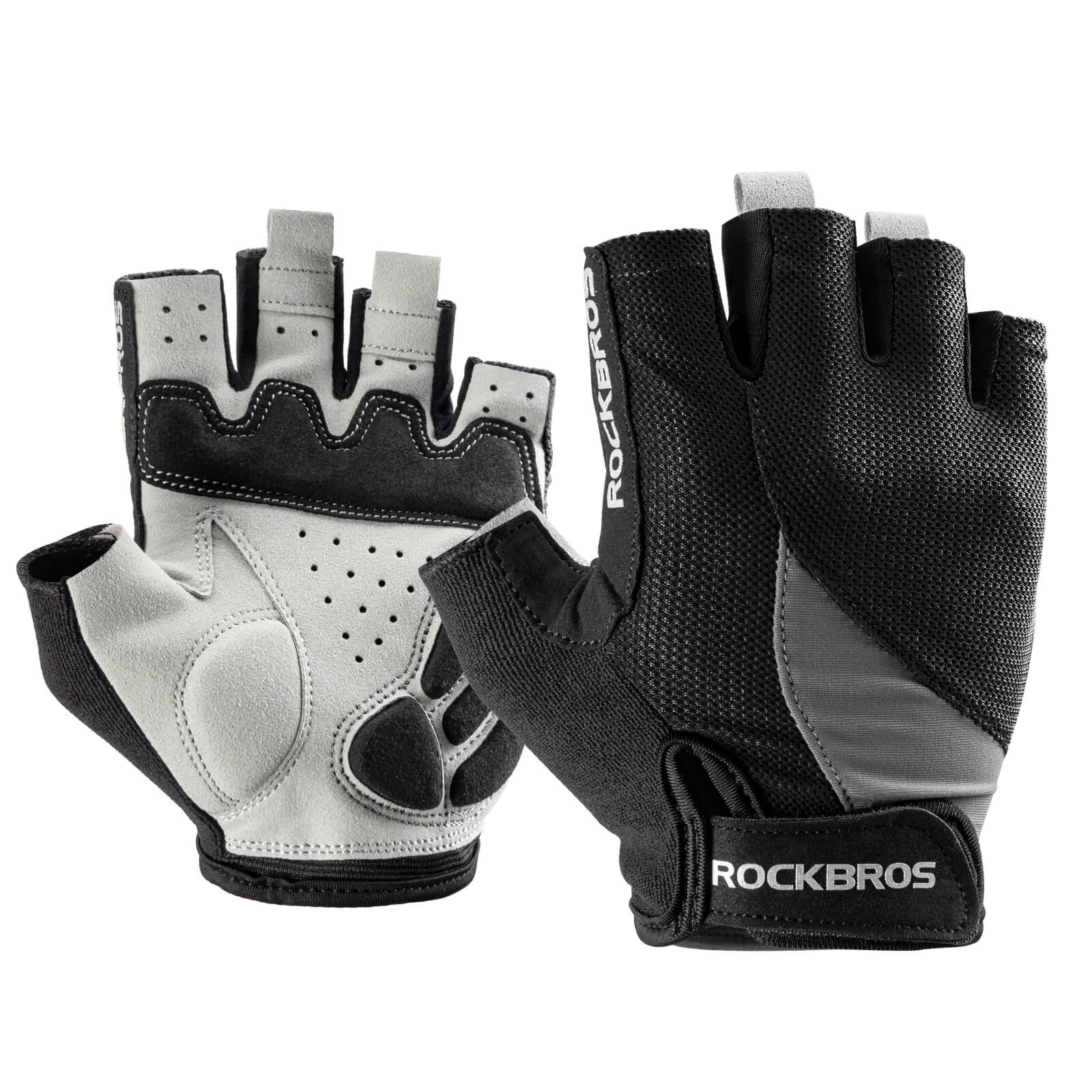 Breathable Half Finger Cycling Gloves with SBR Shock Padding Unisex