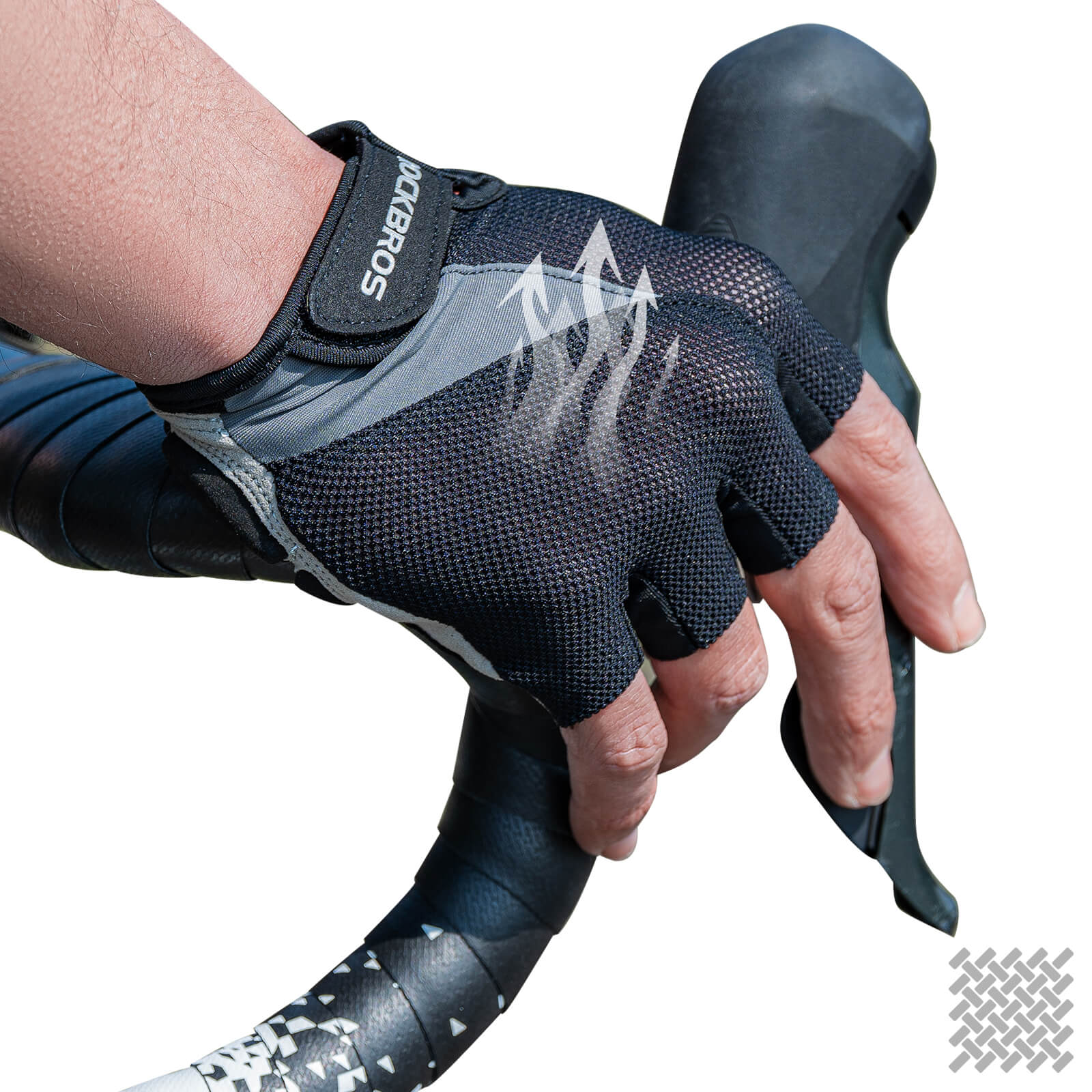 Breathable Half Finger Cycling Gloves with SBR Shock Padding Unisex - Image 2