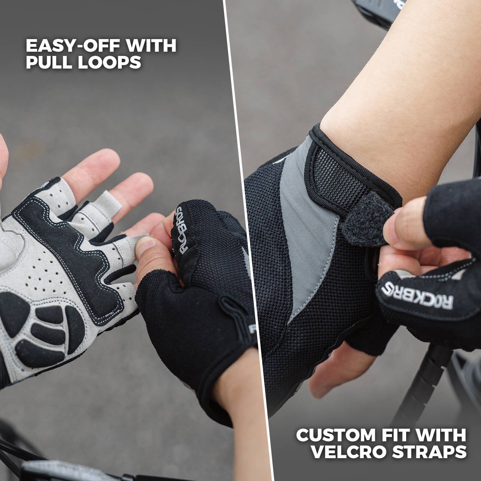 Breathable Half Finger Cycling Gloves with SBR Shock Padding Unisex - Image 4