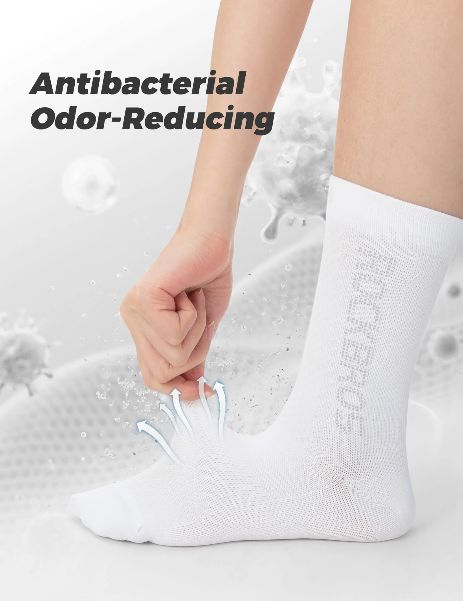 Breathable Reflective Mid-Calf Cycling Socks - Image 14