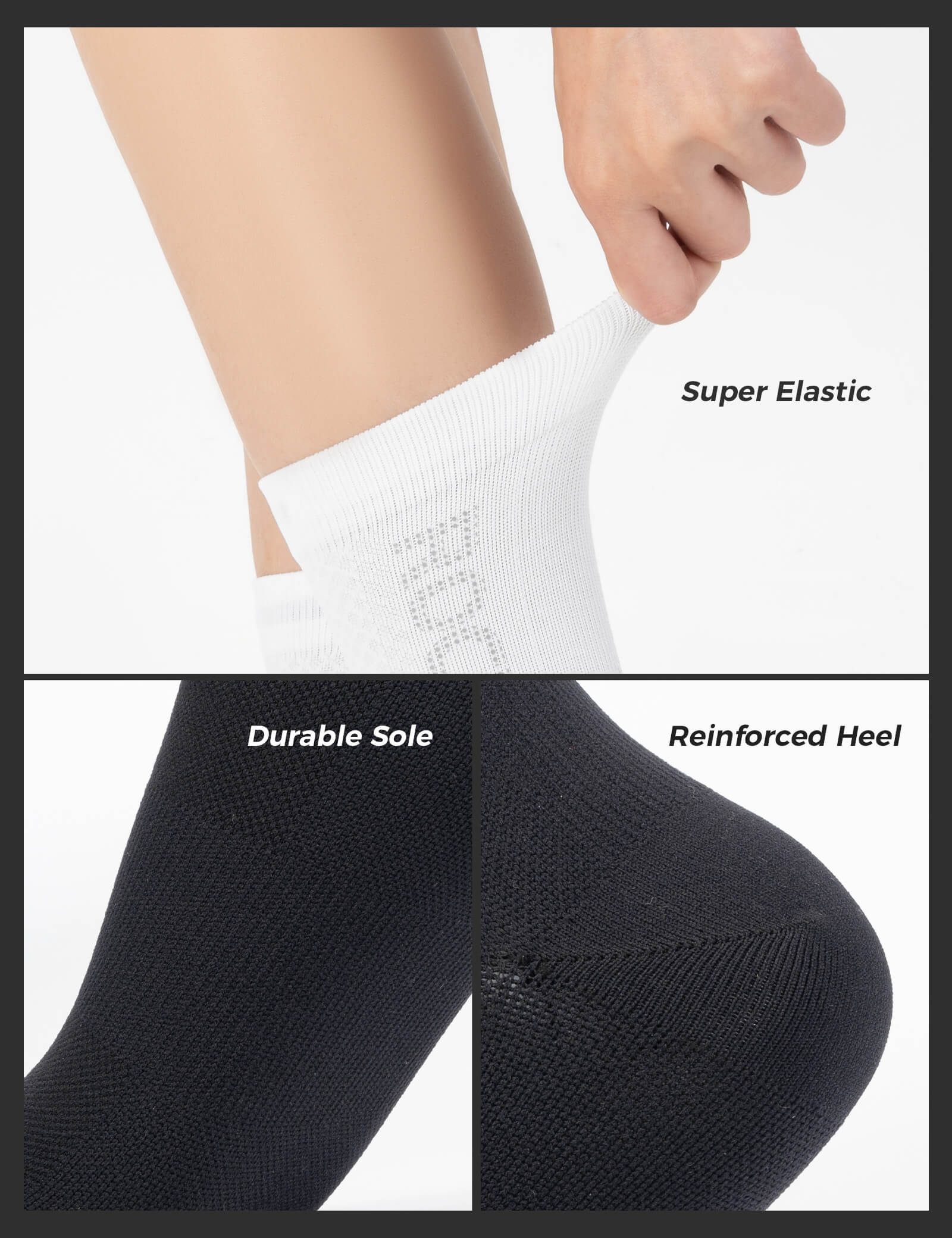 Breathable Reflective Mid-Calf Cycling Socks - Image 15