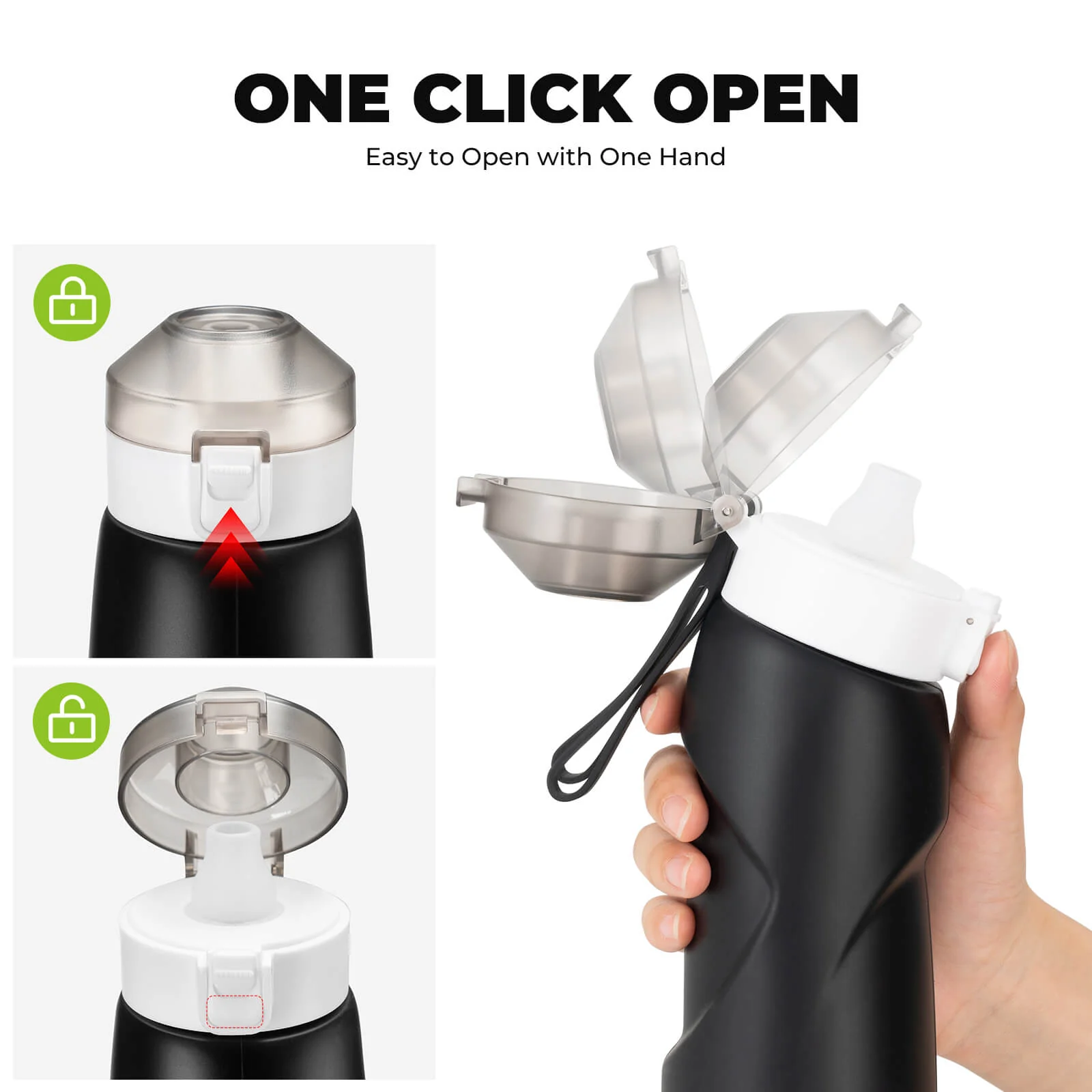 Collapsible Silicone Water Bottle 700ml - Image 14