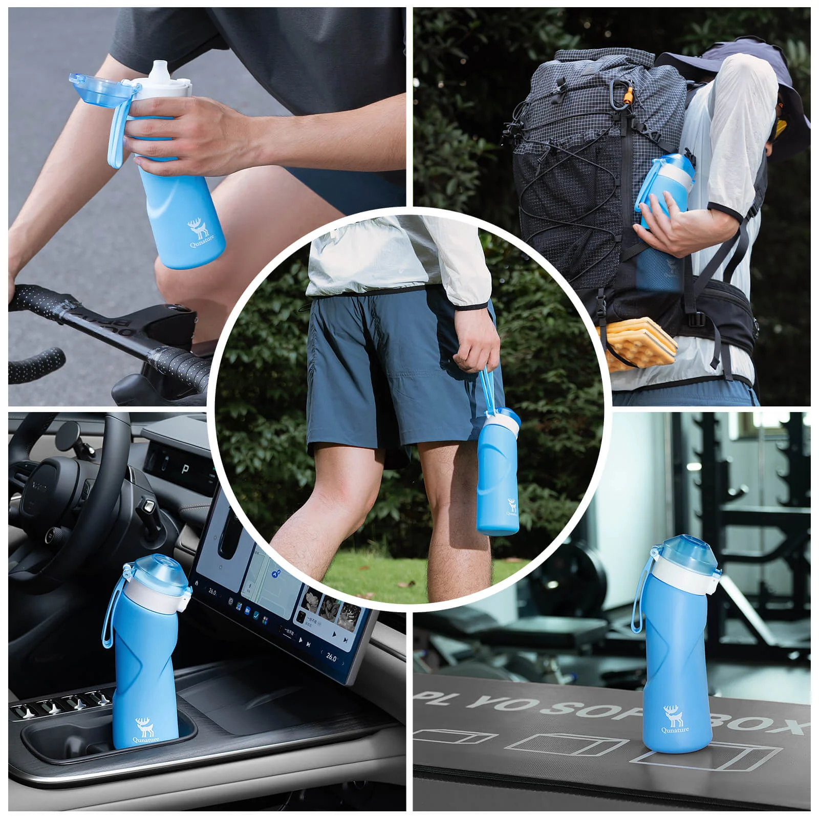 Collapsible Silicone Water Bottle 700ml - Image 15