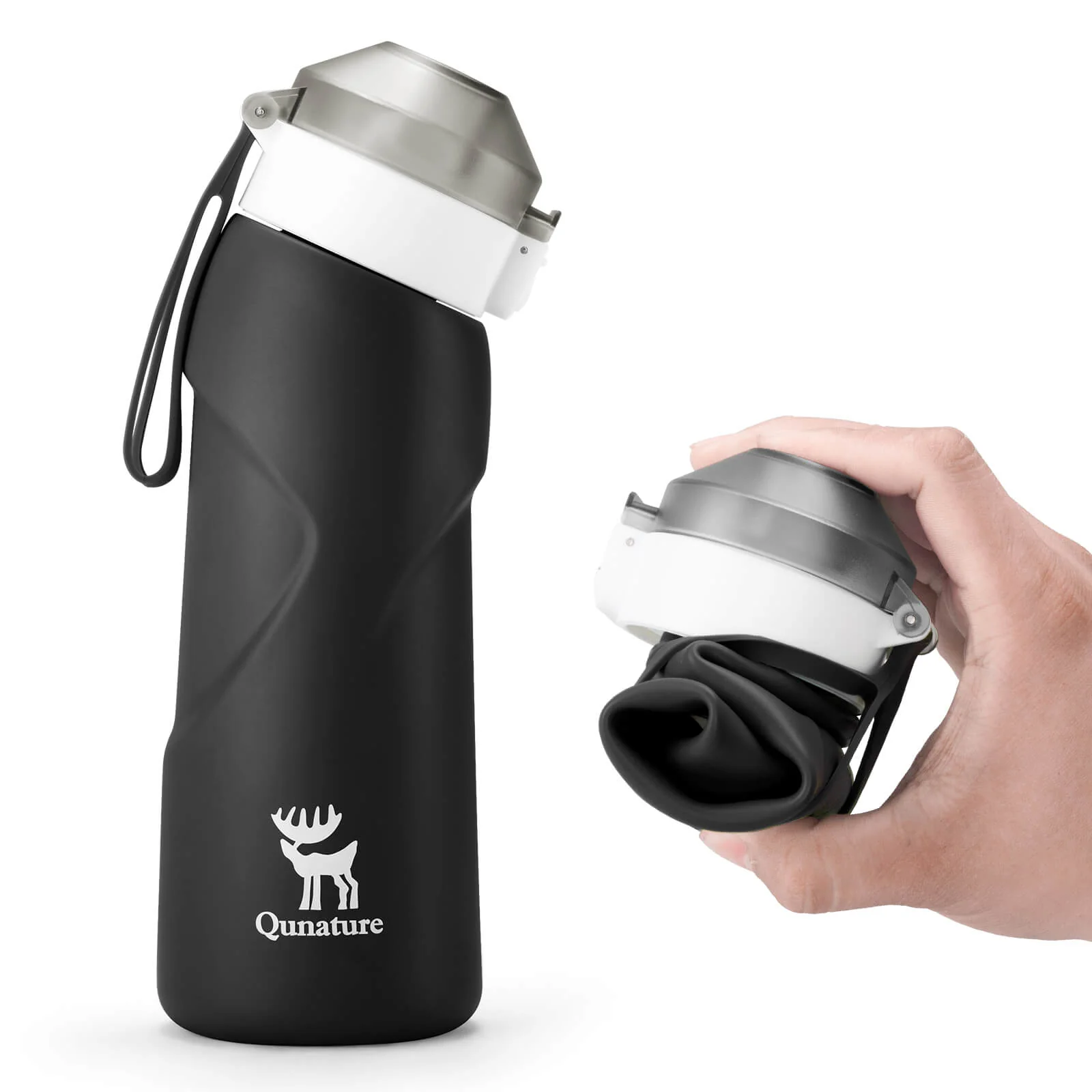 Collapsible Silicone Water Bottle 700ml - Image 2
