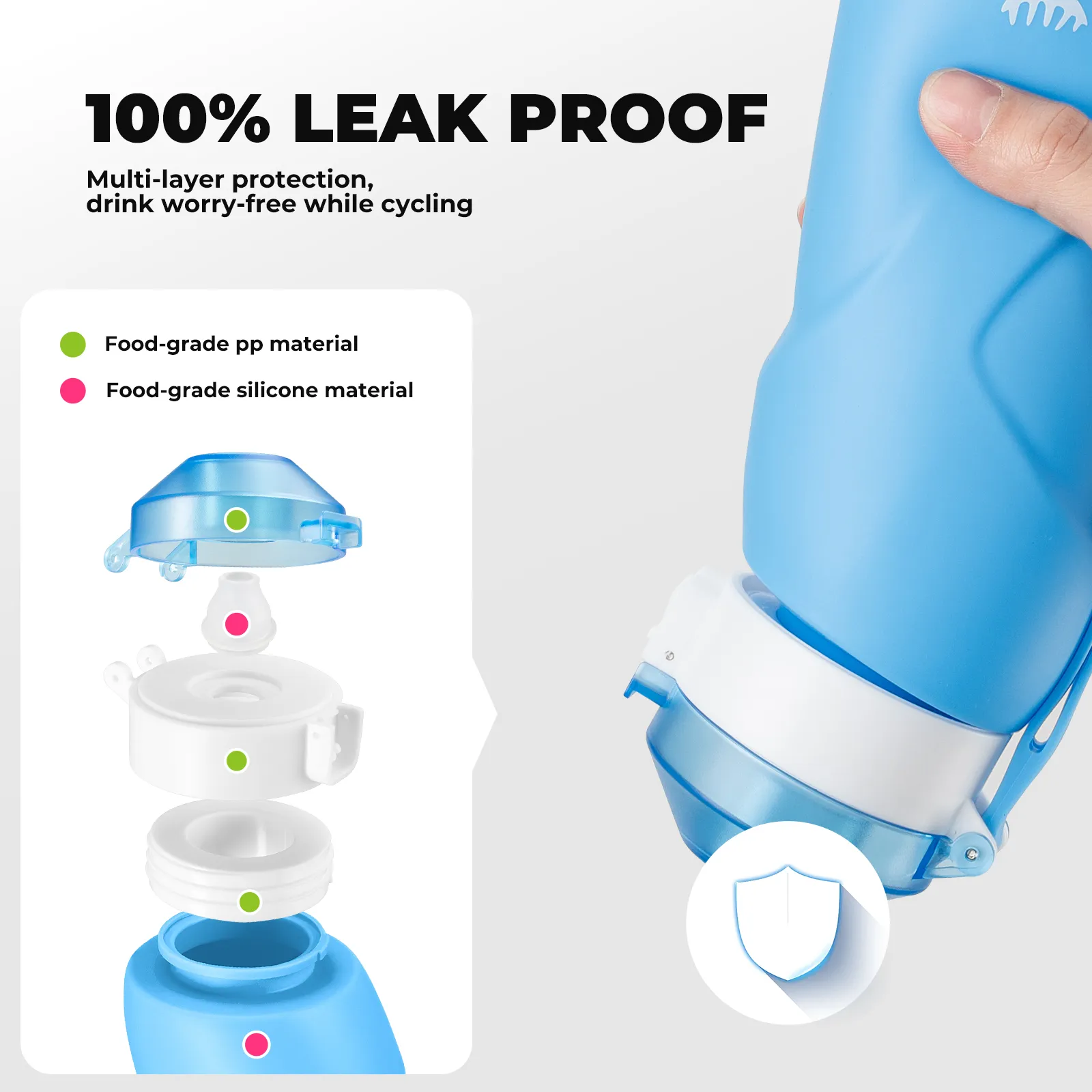 Collapsible Silicone Water Bottle 700ml - Image 21