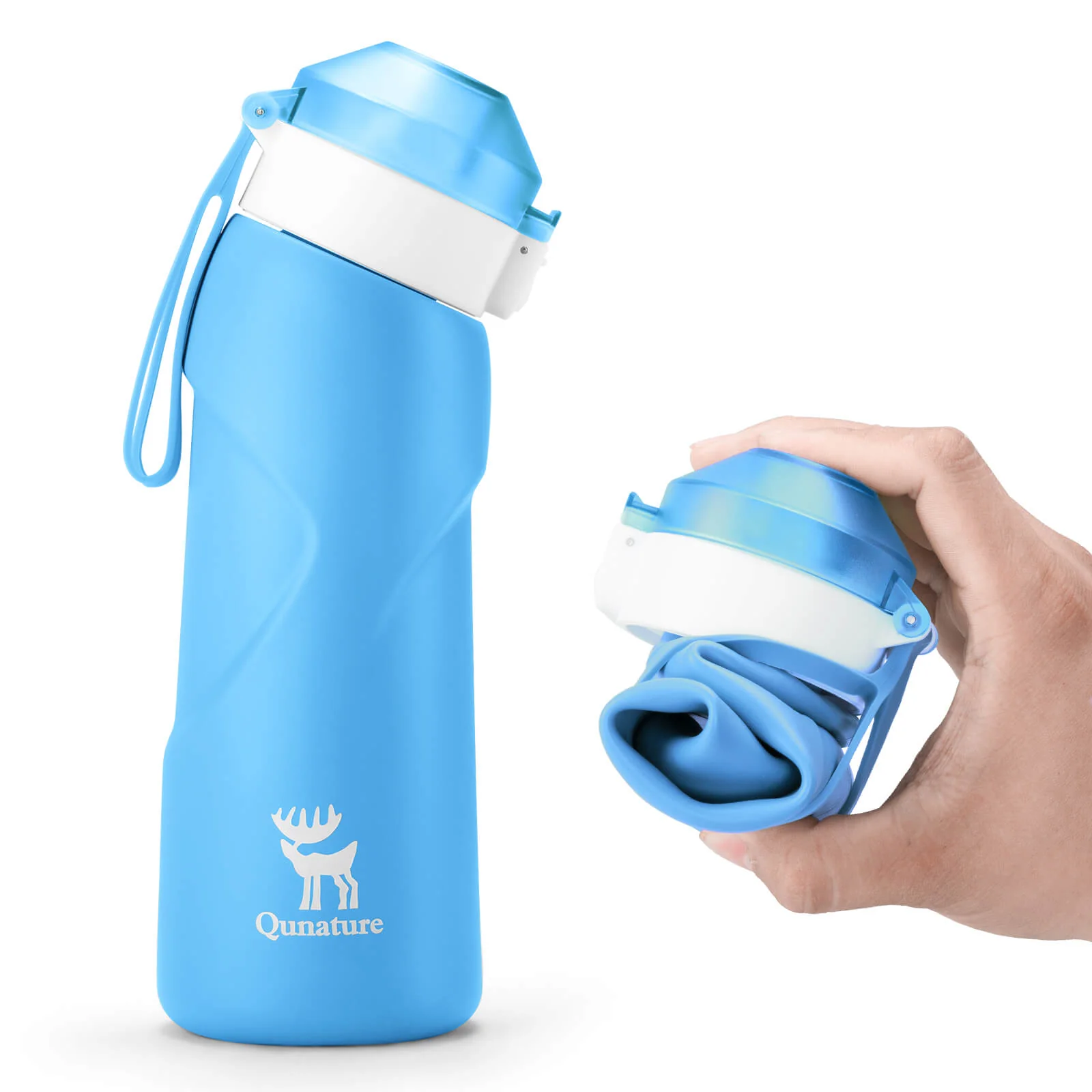 Collapsible Silicone Water Bottle 700ml - Image 9