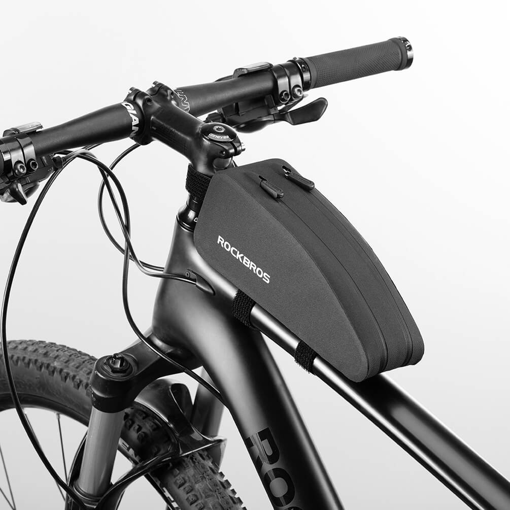 Rockbros-Double Zipper Top Tube Bag Frame Fitted Bike Bag Front Frame Bag - Image 3
