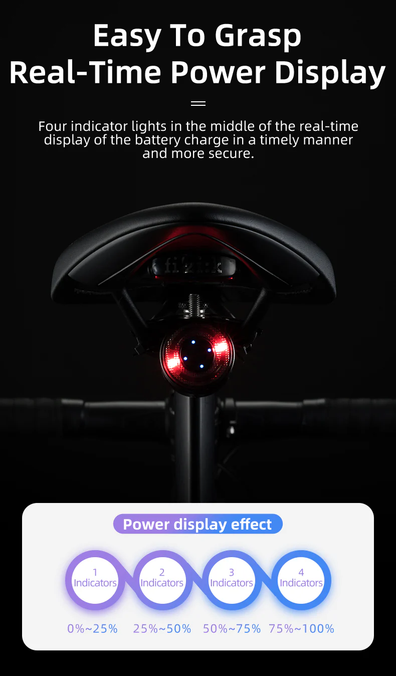 ROCKBROS Multiple Color Bike Tail Light Q1 - Image 5