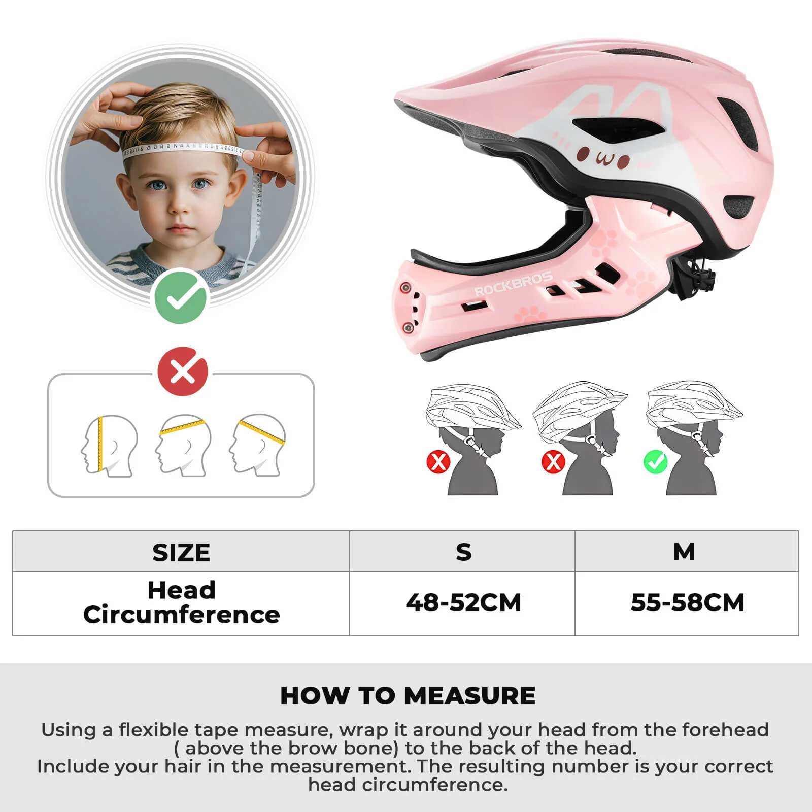 Critter Kids MTB Bike Helmet Full Face Protection with Removable Chin Guard TT-32 - Image 20