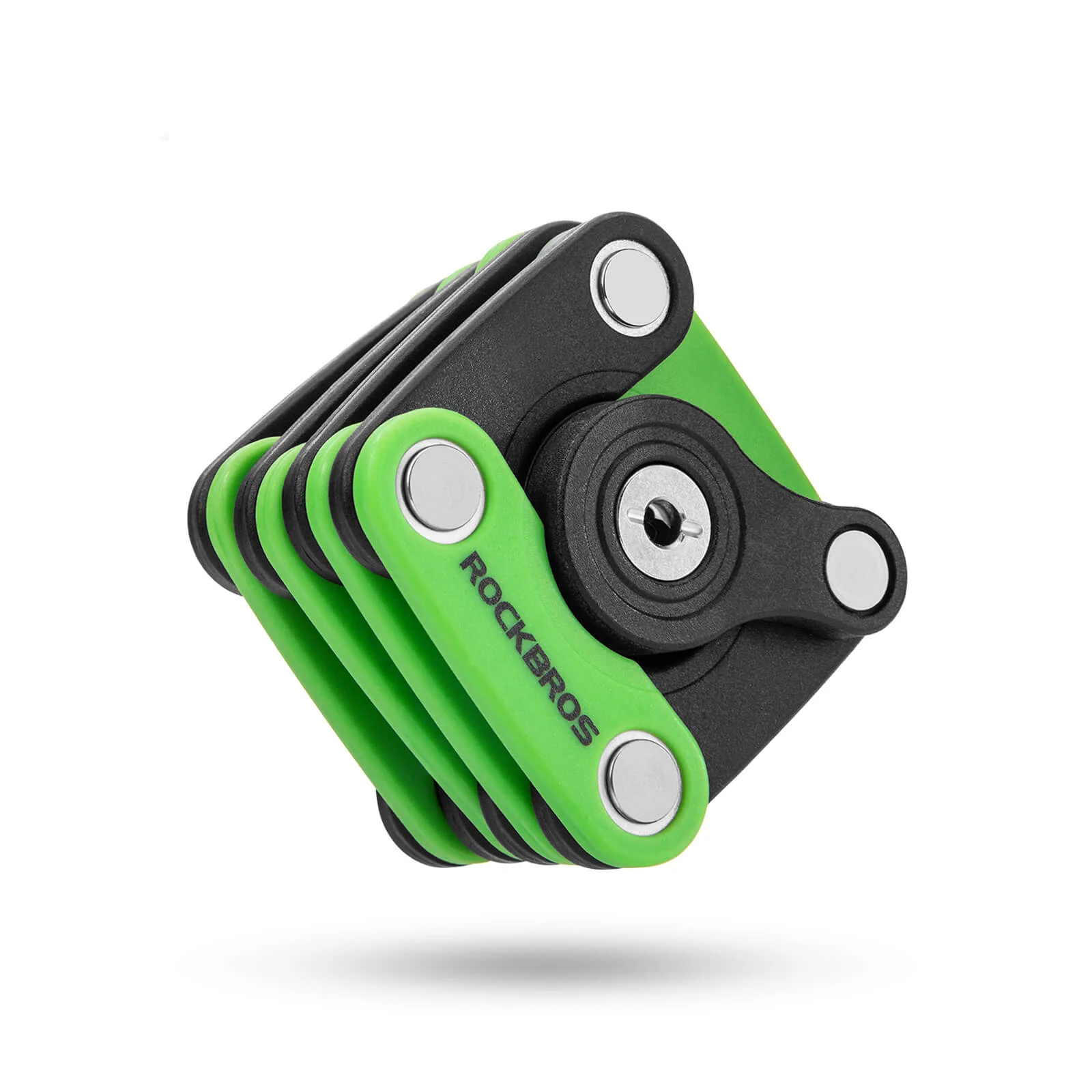 Cube-Style Foldable Combination Chain Lock with Frame Mount - Image 9
