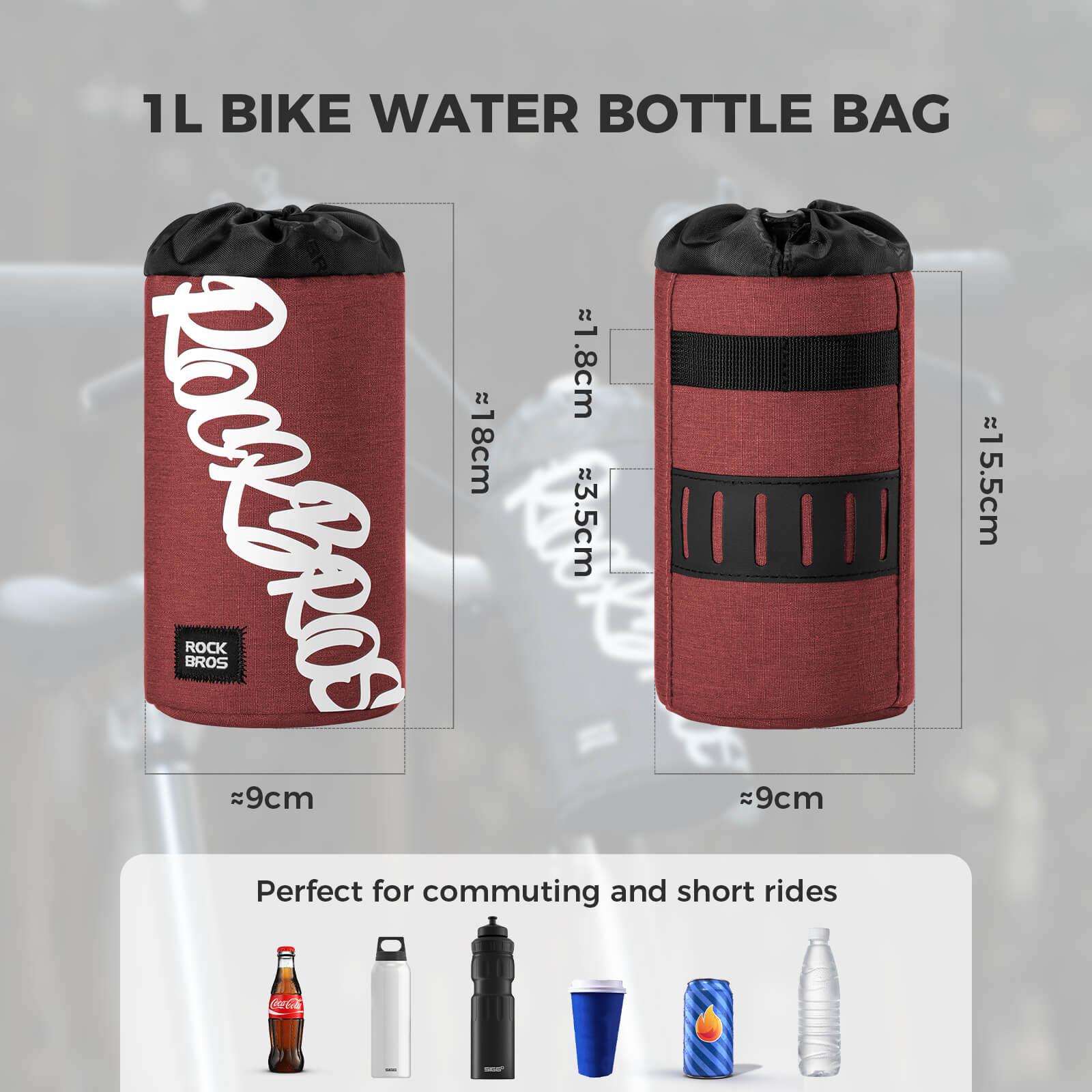 Cycling Handlebar Bottle Bag Flash Painting Journey Series - Image 10