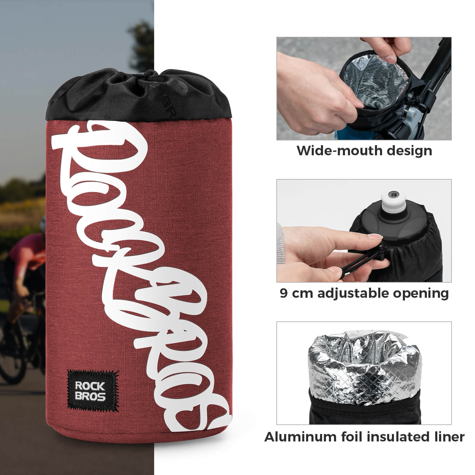Cycling Handlebar Bottle Bag Flash Painting Journey Series - Image 12