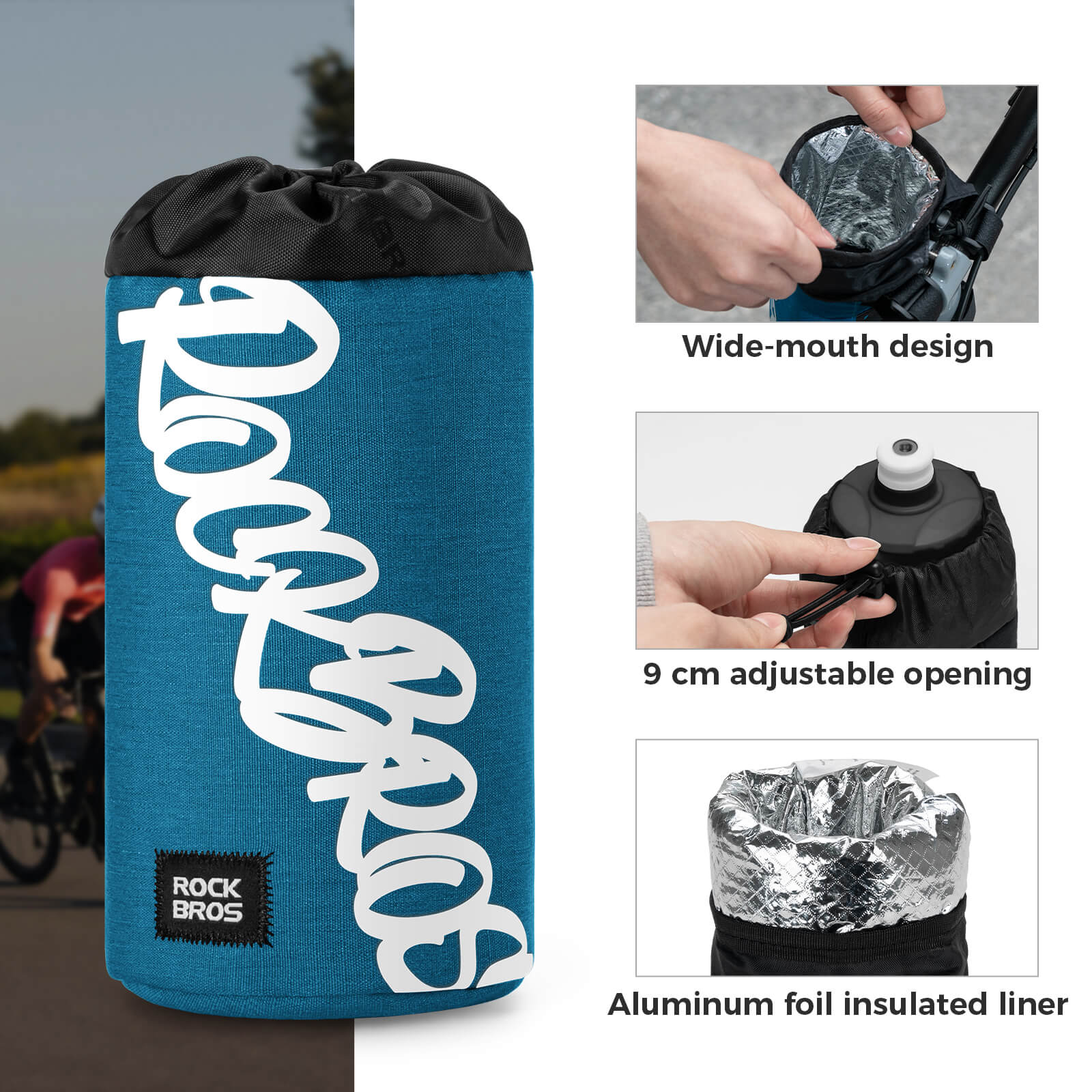 Cycling Handlebar Bottle Bag Flash Painting Journey Series - Image 19