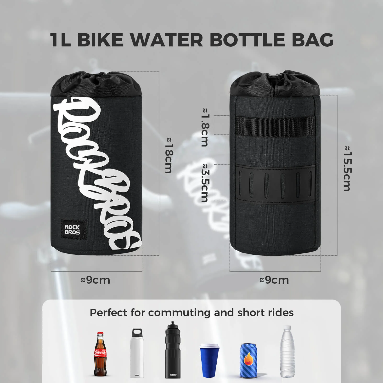 Cycling Handlebar Bottle Bag Flash Painting Journey Series - Image 3