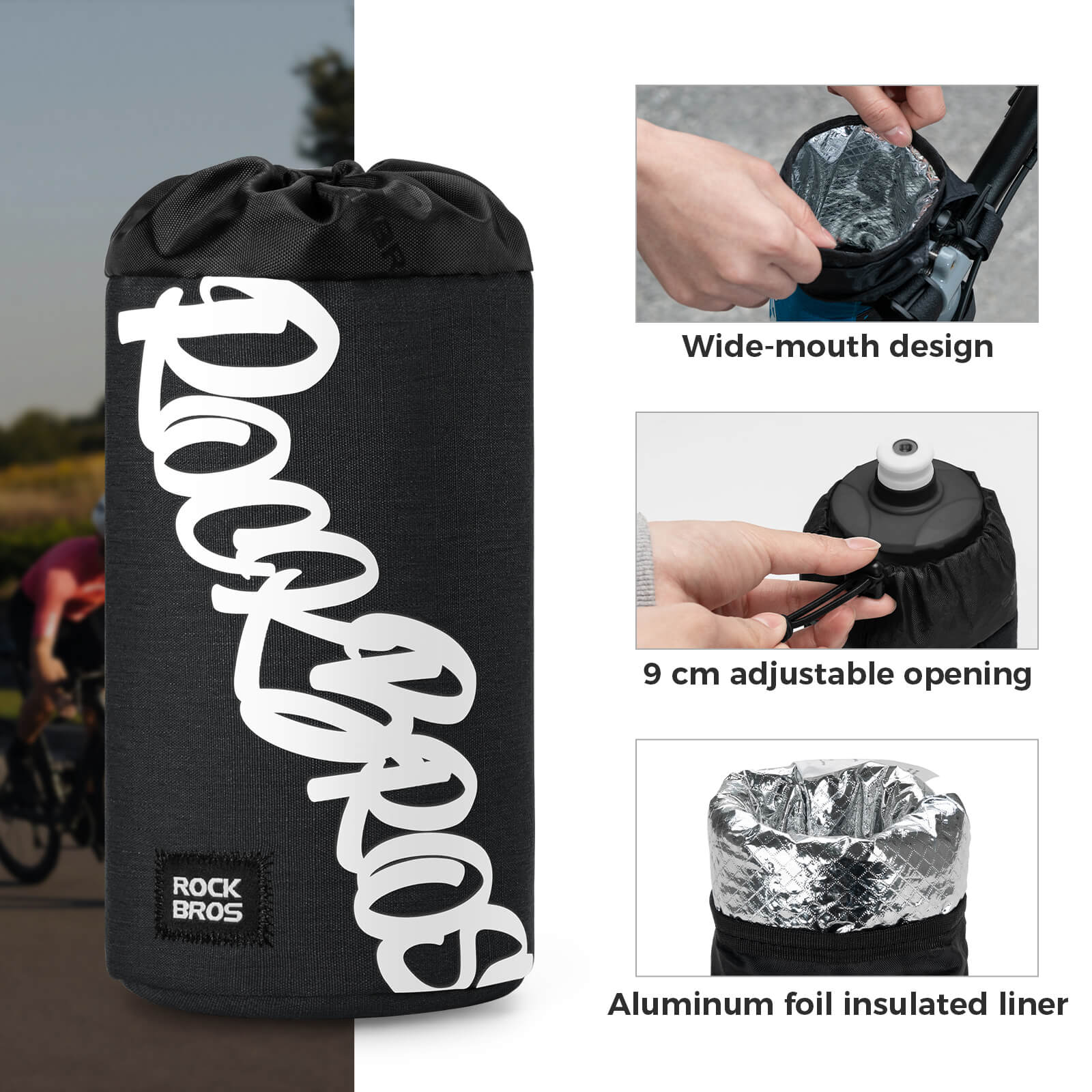 Cycling Handlebar Bottle Bag Flash Painting Journey Series - Image 5