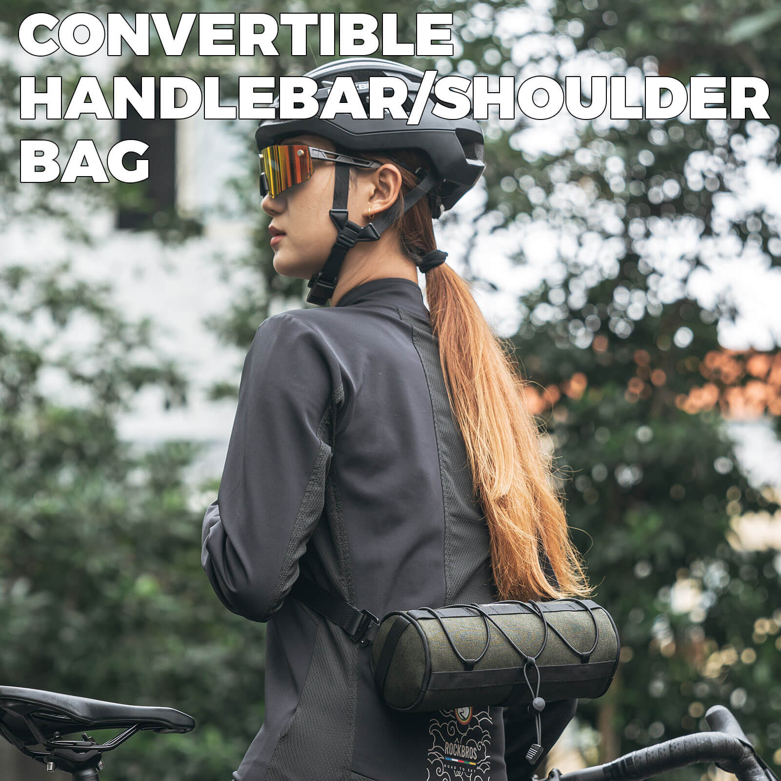 Cycling Handlebar Roll Bag Safety Reflective Logo 2L - Image 5