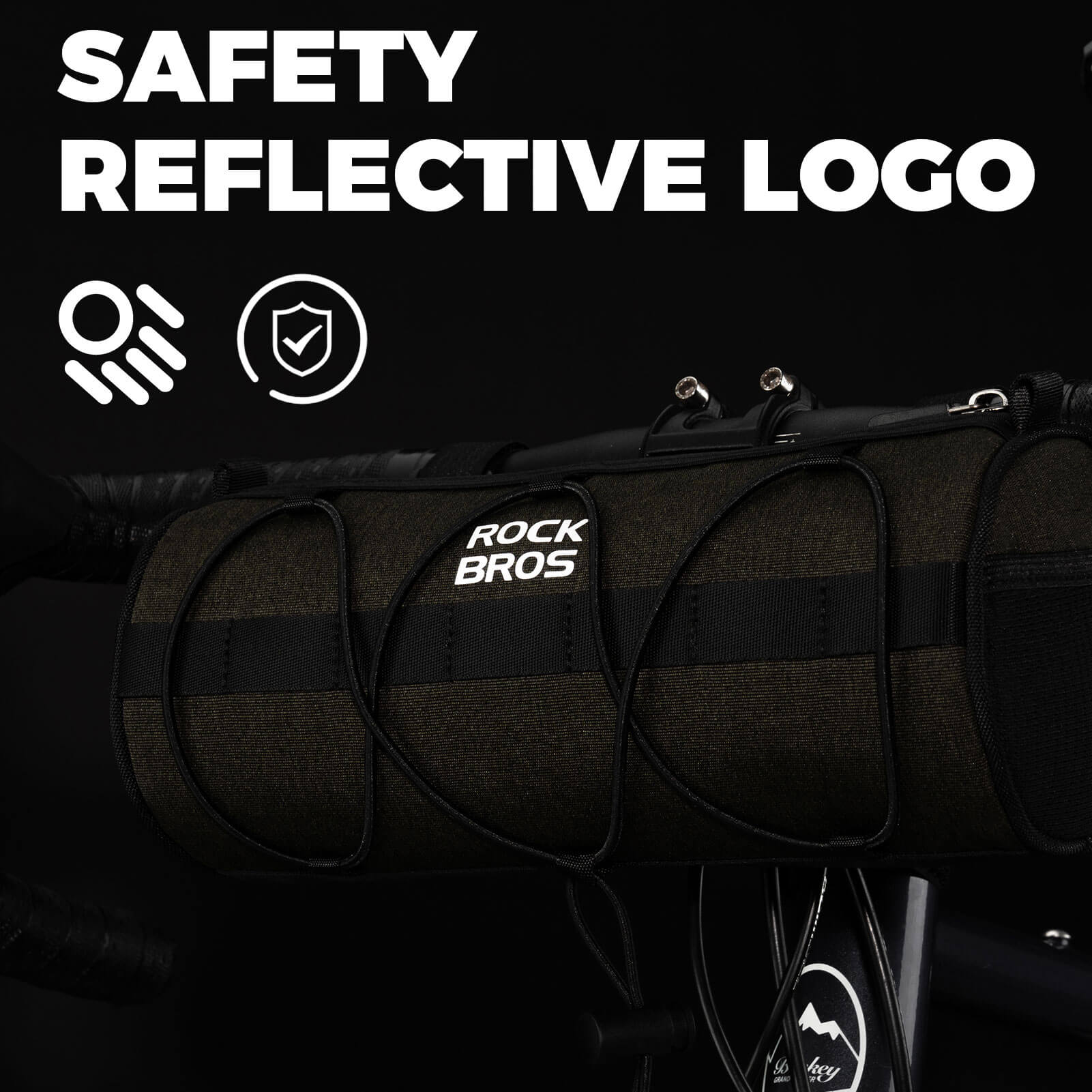 Cycling Handlebar Roll Bag Safety Reflective Logo 2L - Image 7