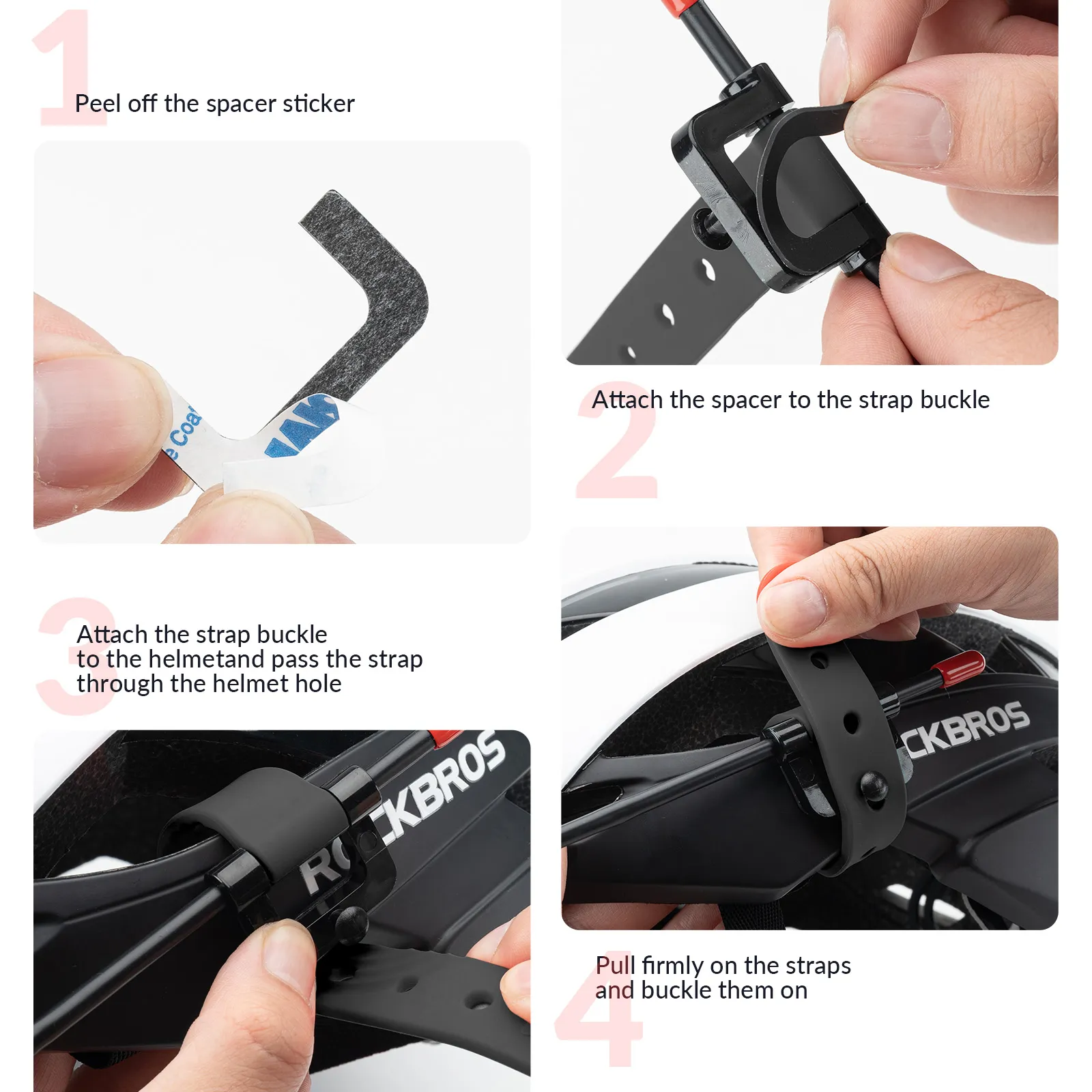 Cycling Helmet Mirror Adjustable Extendable Arm - Image 7