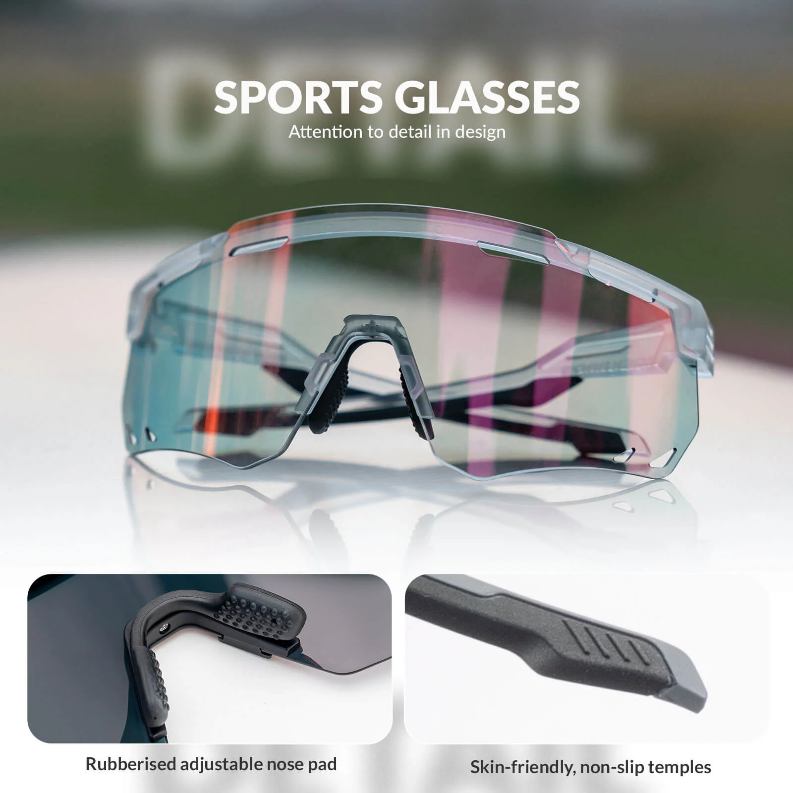 Cycling Sunglasses Photochromic Glasses UV400 SP323 - Image 3