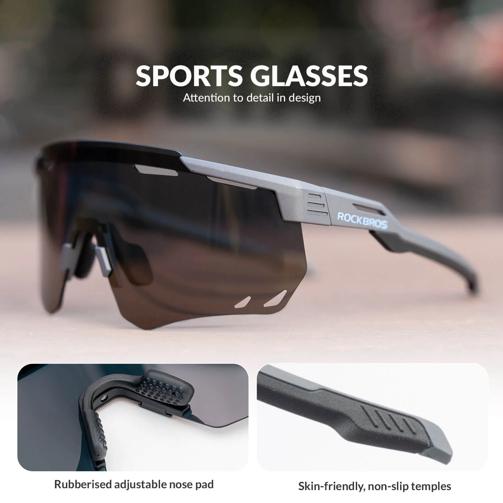 Cycling Sunglasses Polarized Glasses UV400 SP323 - Image 4