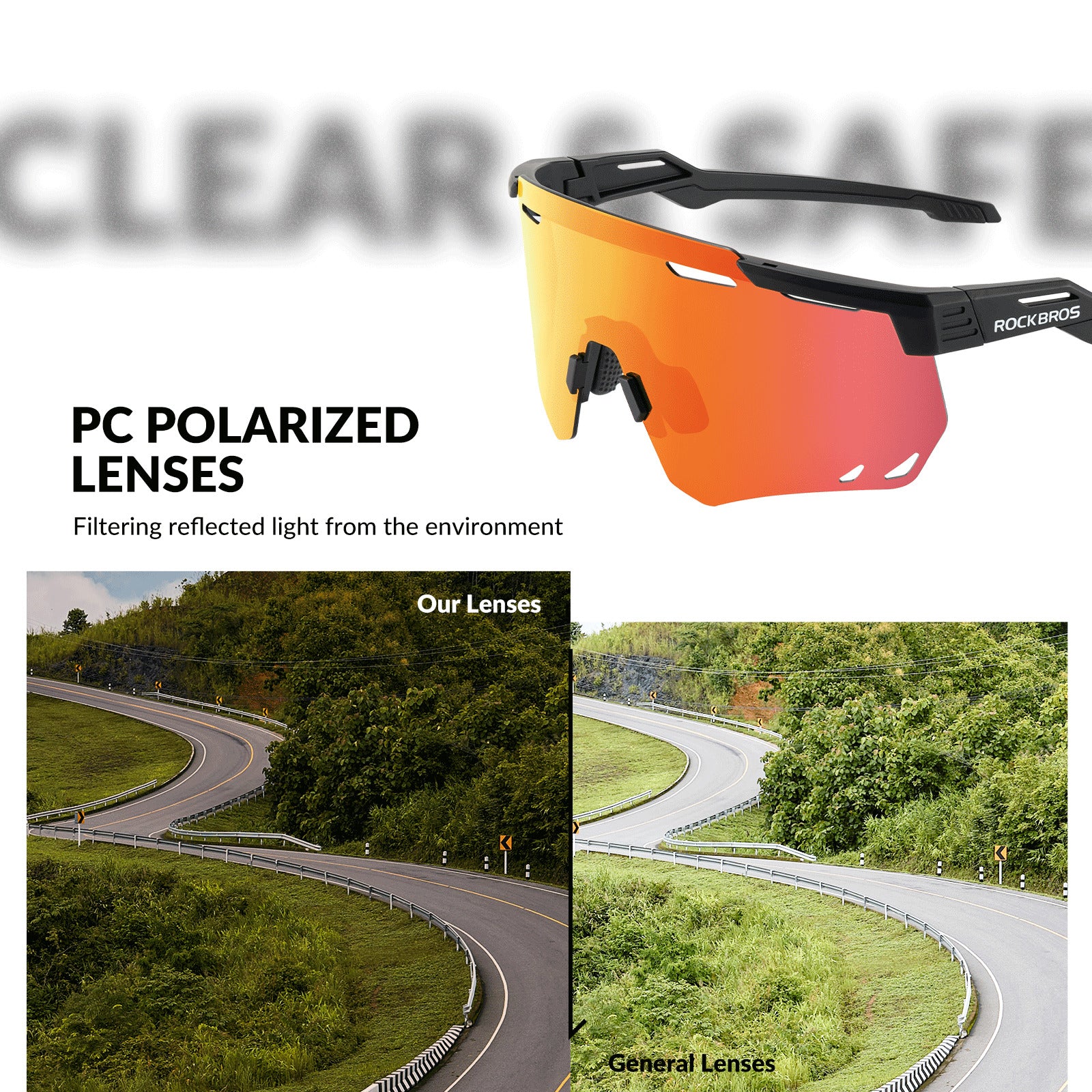 Cycling Sunglasses Polarized Glasses UV400 SP323 - Image 7