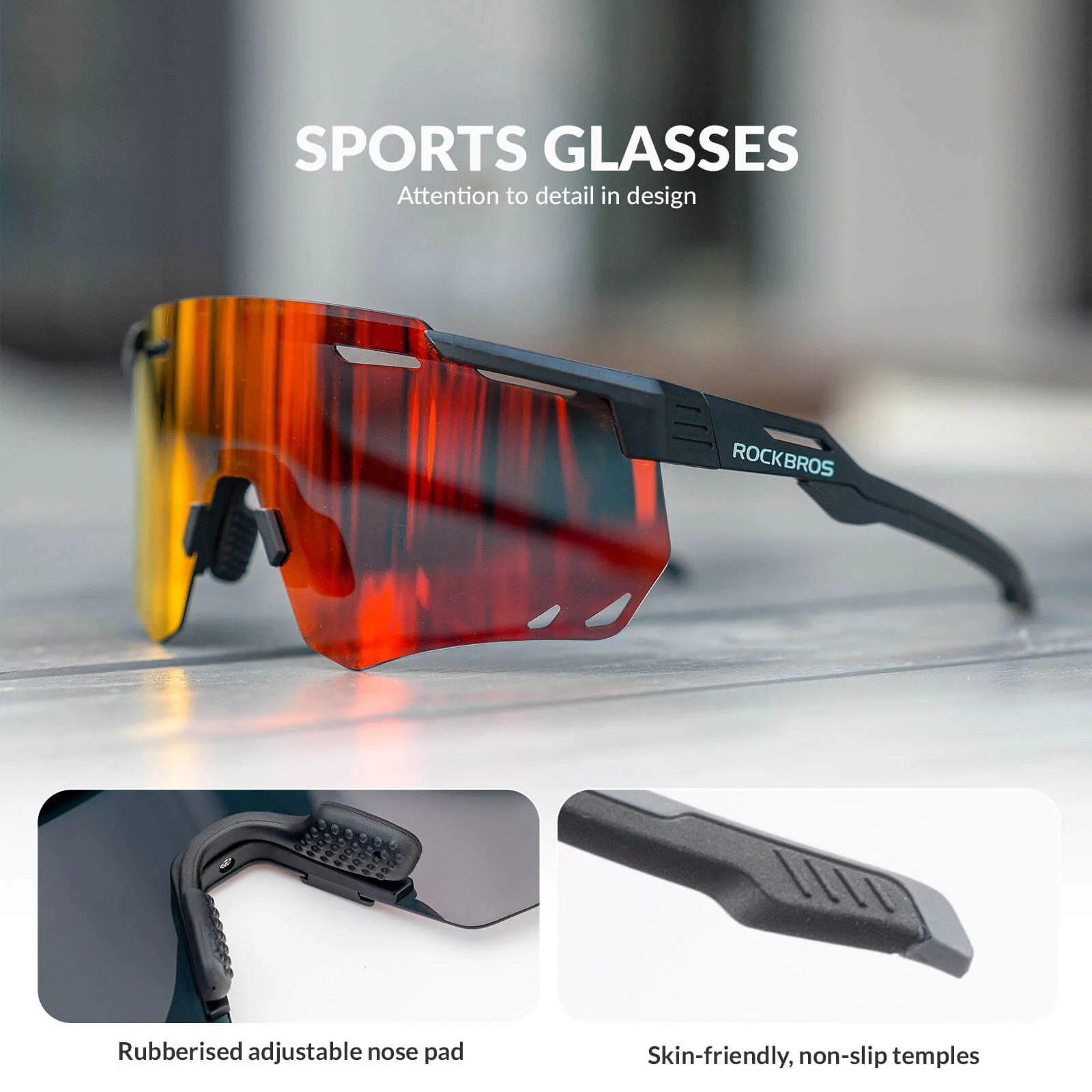 Cycling Sunglasses Polarized Glasses UV400 SP323 - Image 8