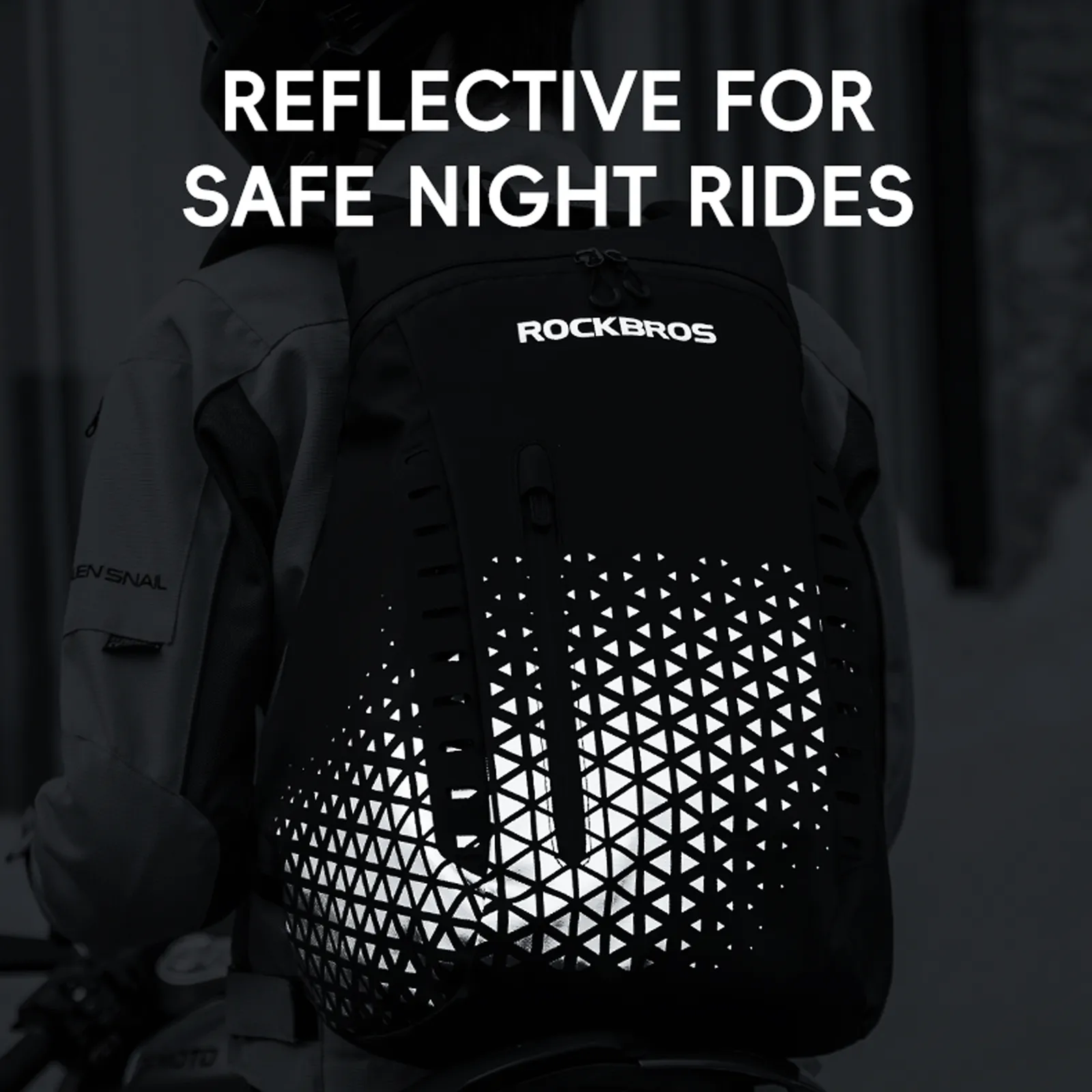 Double-Layer Motorcycle Riding Backpack with Helmet Storage 14.5L - Image 4