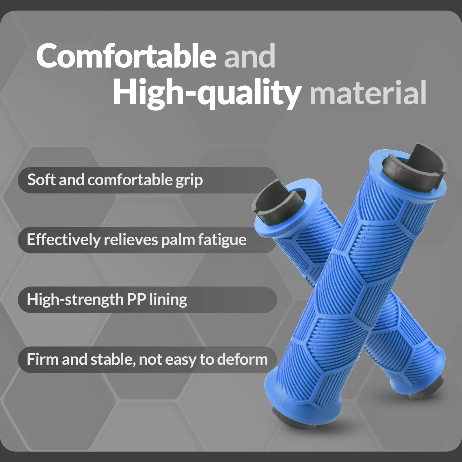 Double Lock-On Bike Handlebar Grips for 22.2mm Bars - Image 11