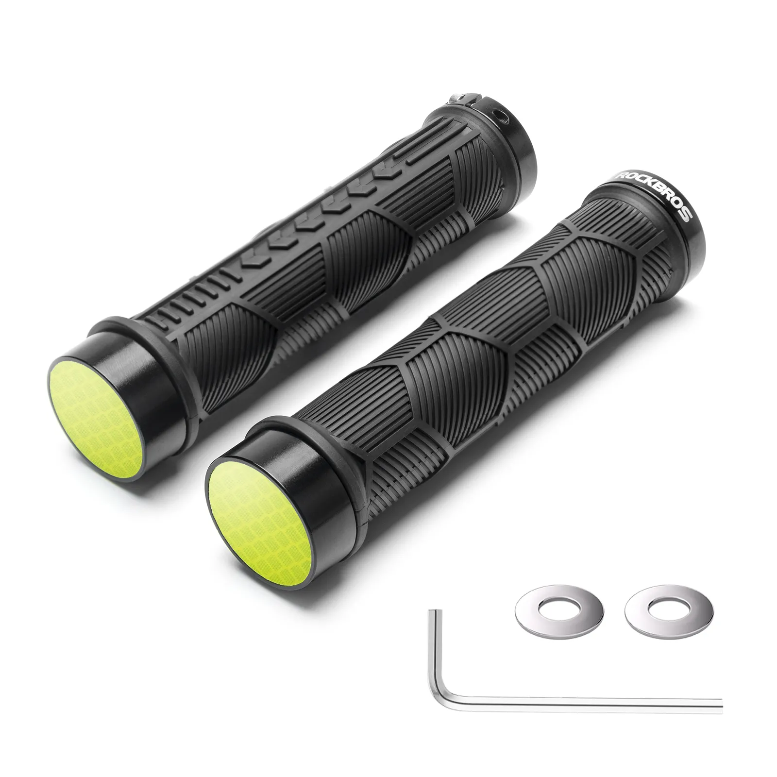 Double Lock-On Bike Handlebar Grips for 22.2mm Bars - Image 2