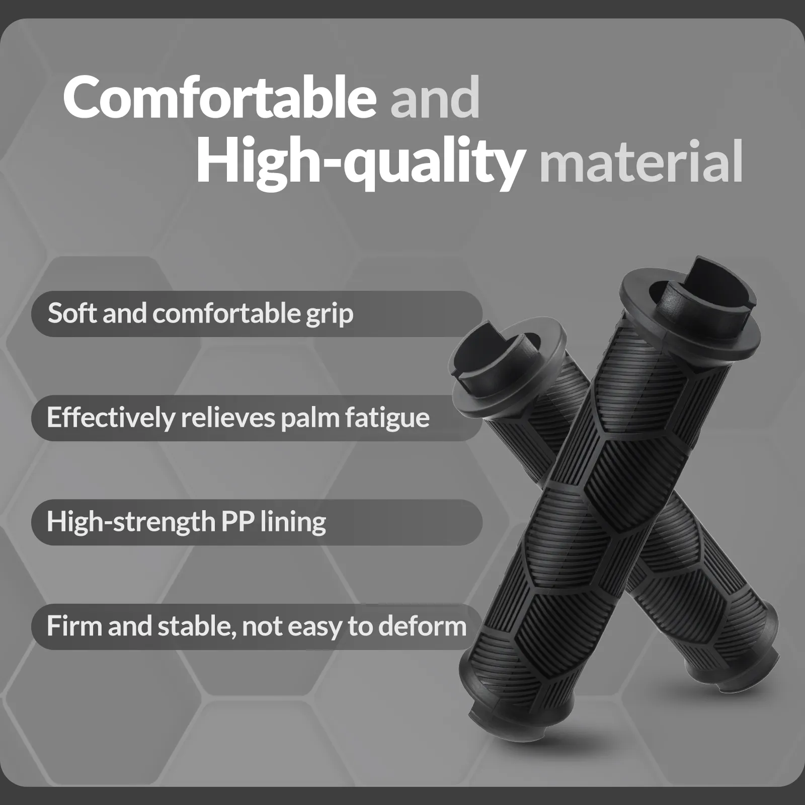 Double Lock-On Bike Handlebar Grips for 22.2mm Bars - Image 4
