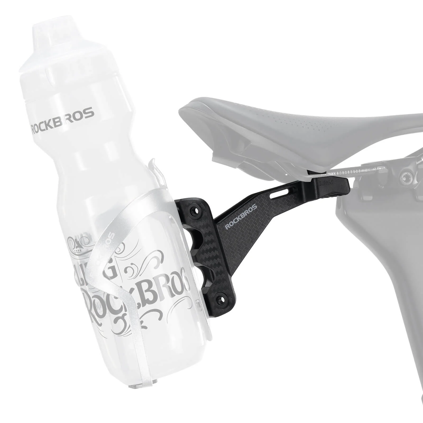 Dual Bottle Cage Saddle Mount Black